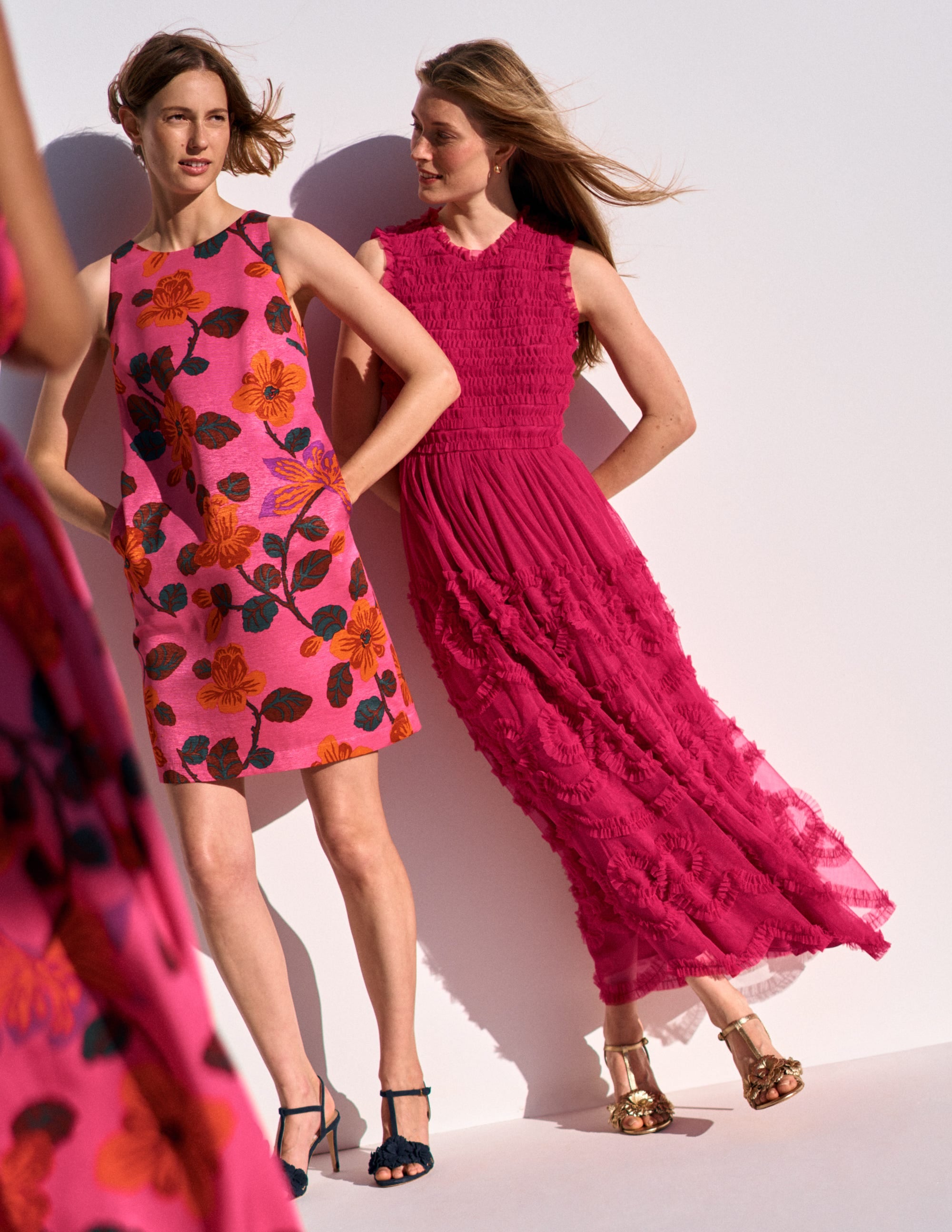 Tulle Bow Party Dress-Vibrant Pink - Image 6