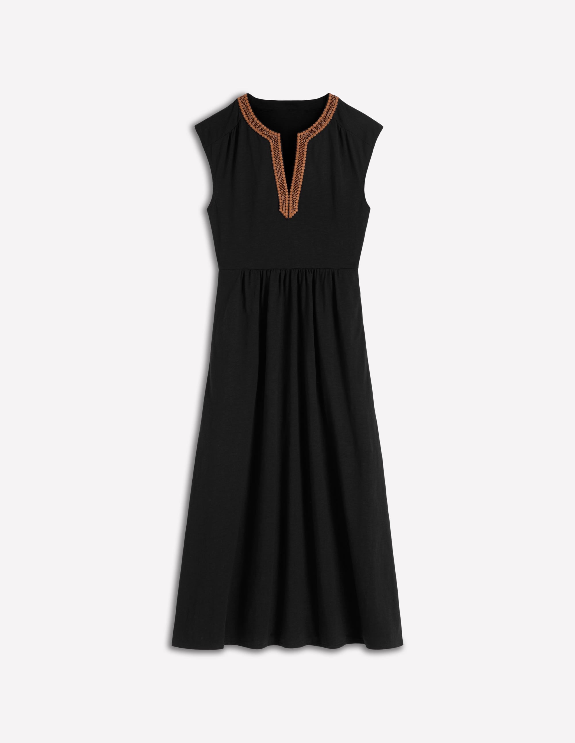 May Jersey Midi Dress-Black - Image 5