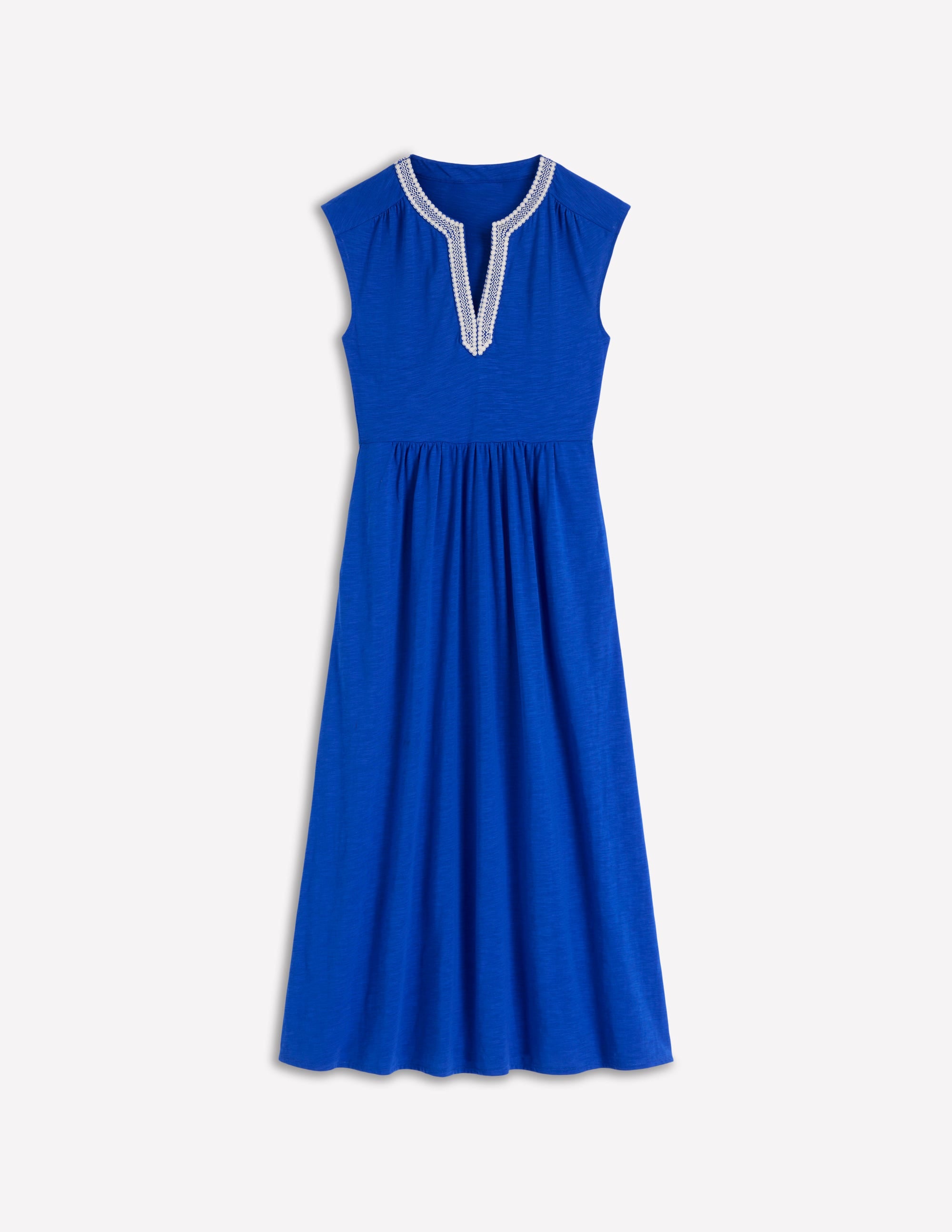May Jersey Midi Dress-Bright Blue - Image 6
