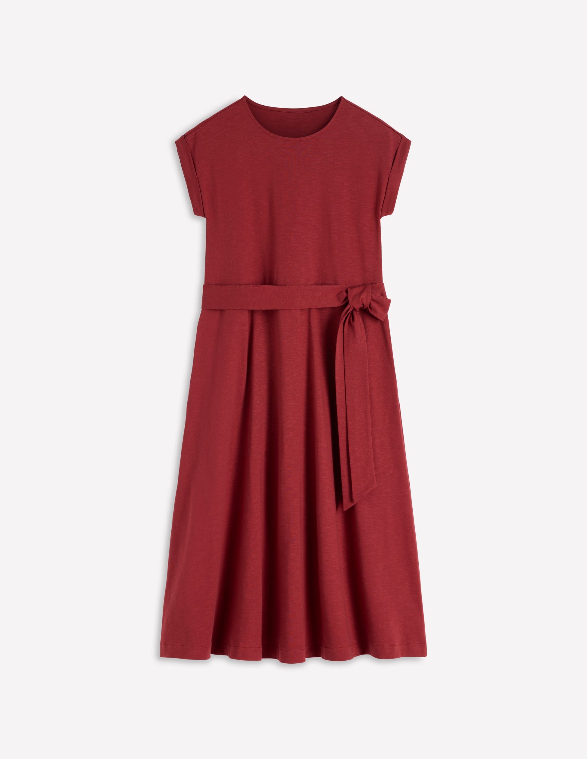 Eve Jersey Midi Dress-Rich Chestnut-5