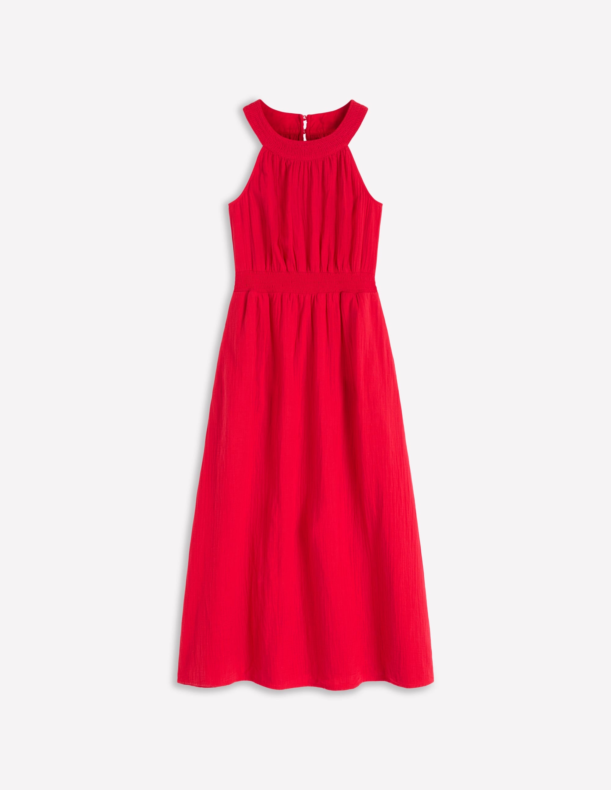 Daphne Double Cloth Dress-Salsa - Image 5