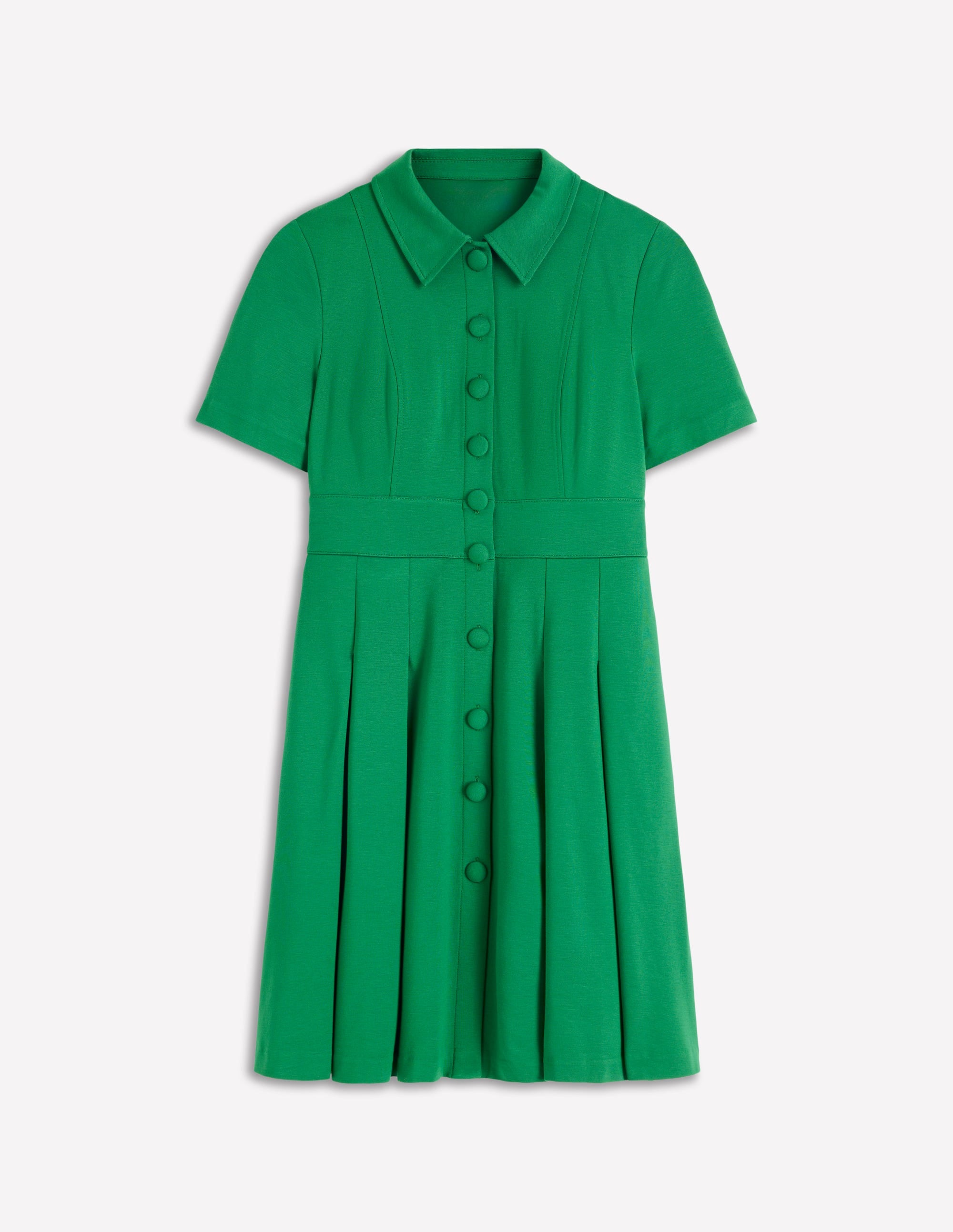 Bridget Ponte Short Dress-Fresh Green - Image 5