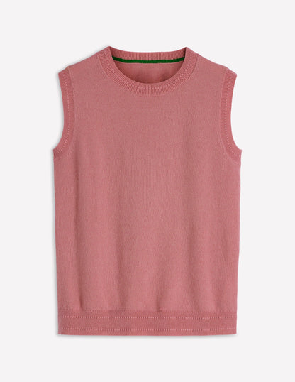 Eva Cashmere Tank-Camelia Pink-6