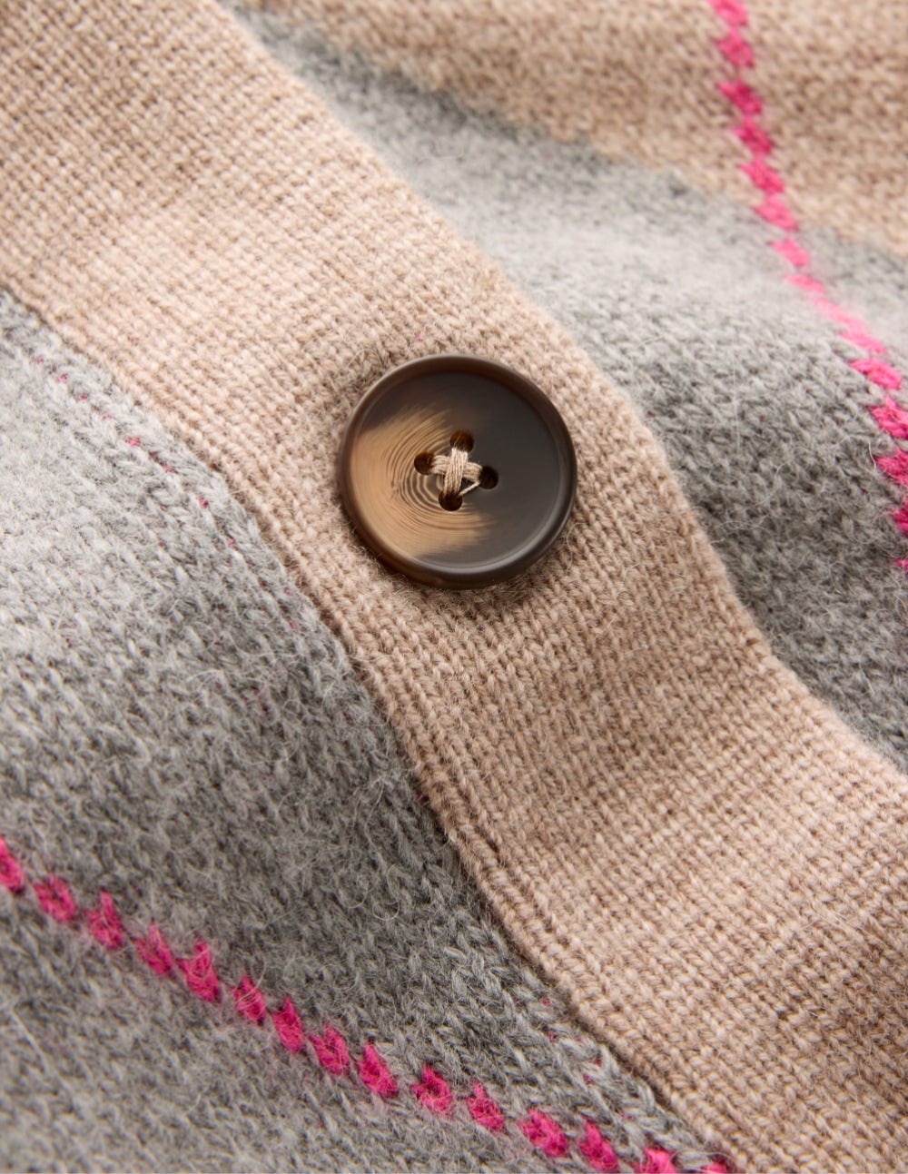 Quinn Boyfriend Cardigan-Neutral Argyle-8