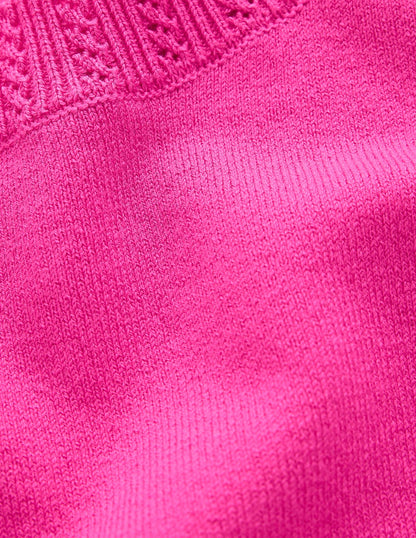 Emilia Cotton Crew Jumper-Pink Peony-6