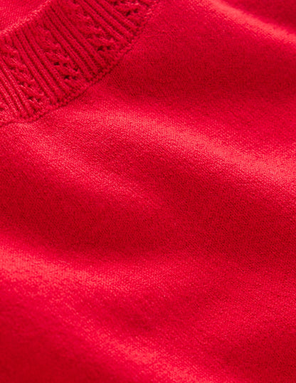 Emilia Cotton Crew Neck Tank-Salsa Red-6