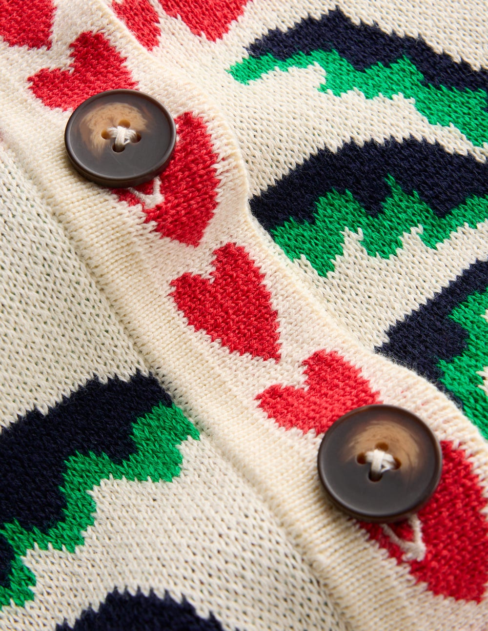 Jacquard Knitted Shacket-Warm Ivory, Novelty