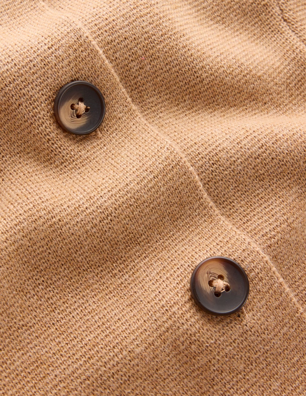 Joanna Fitted Knitted Jacket-Camel Melange-7