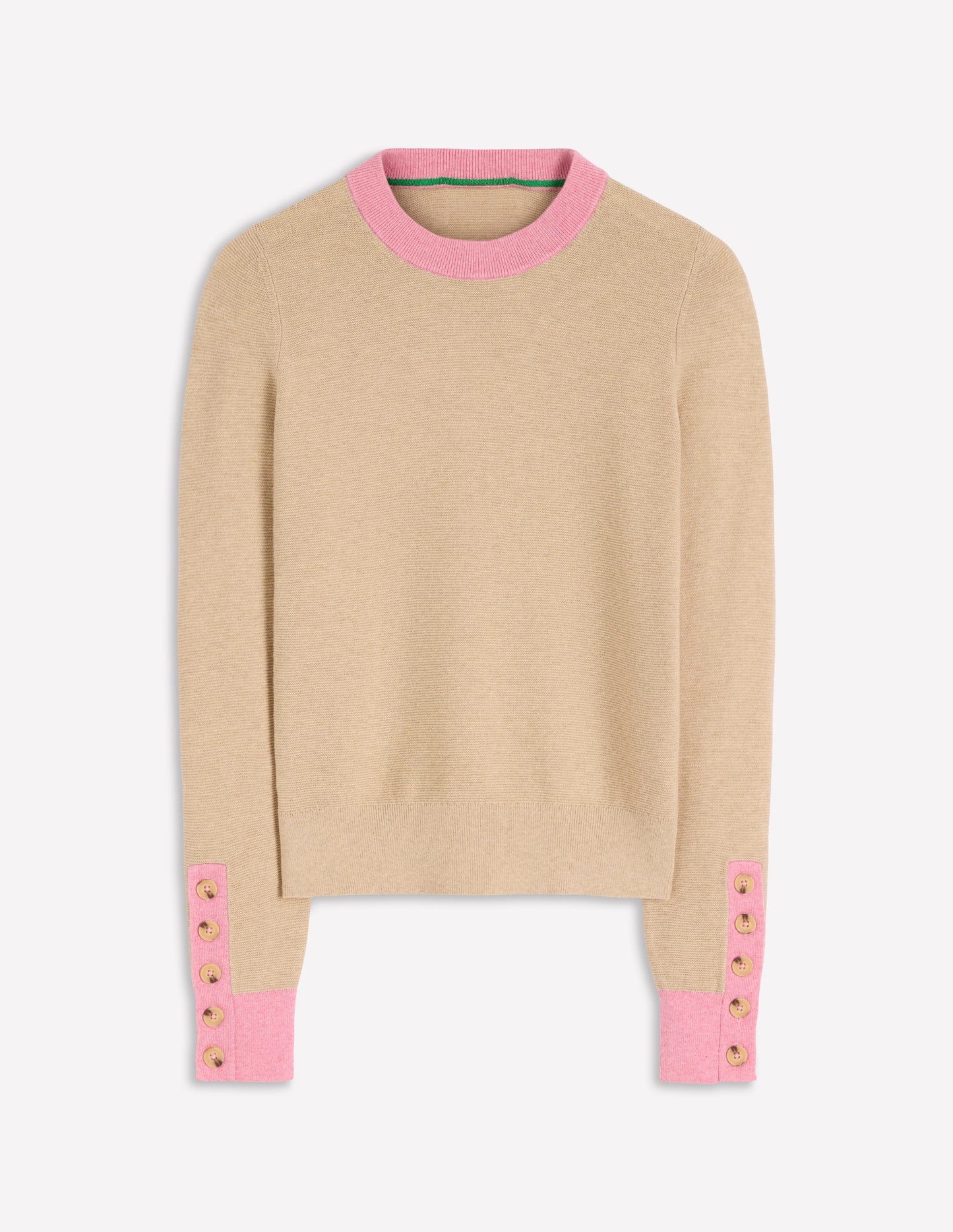 Grace Colour Block Jumper-Vellum