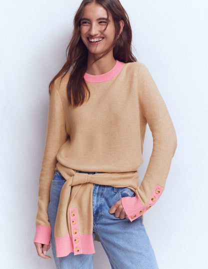 Grace Colour Block Jumper-Vellum-2