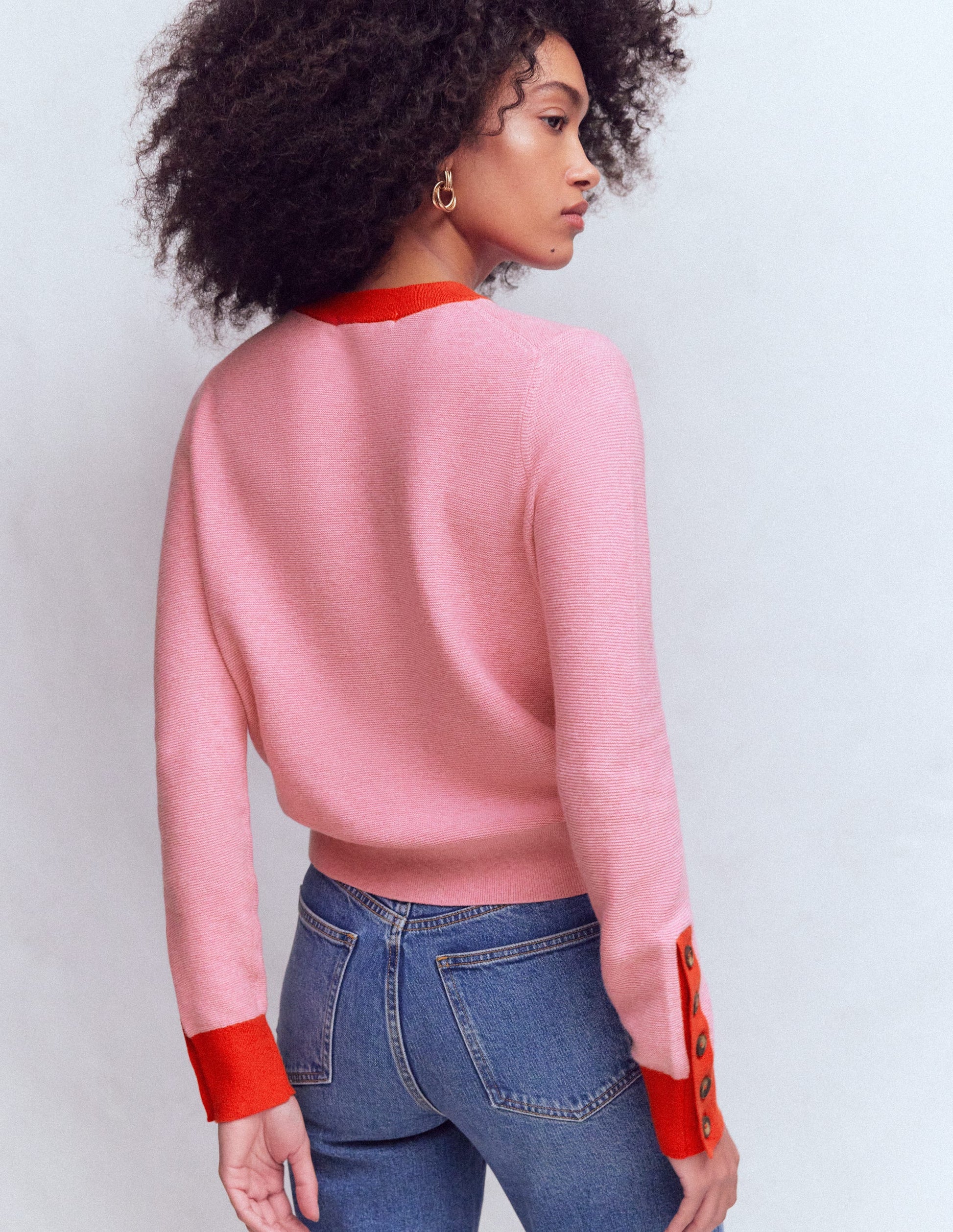 Grace Colour Block Jumper-Pink Lady-4
