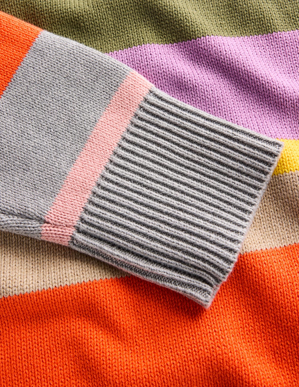 Lucy Relaxed Cotton Jumper-Mutli, Rainbow