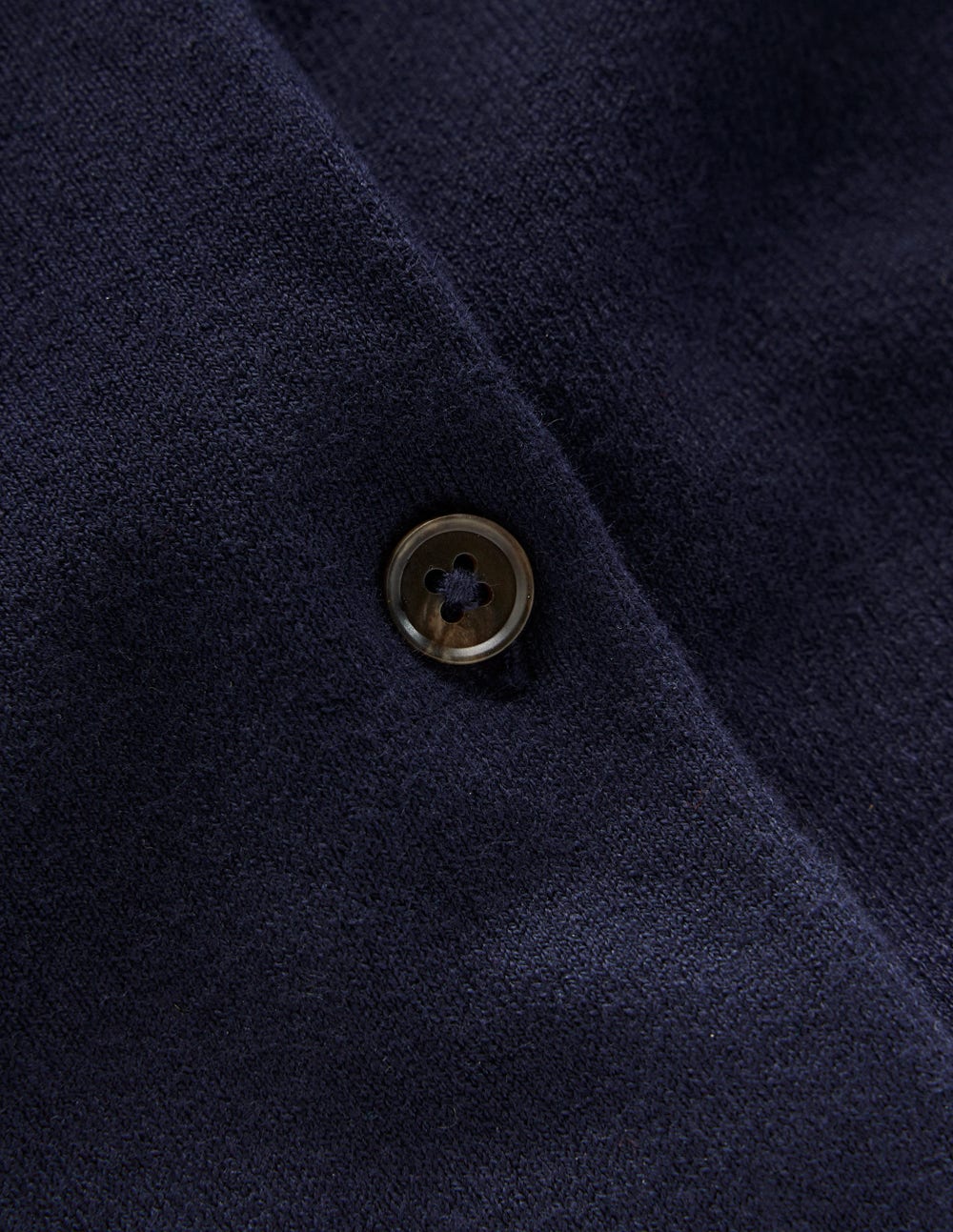 Emilia Cotton Cropped Cardigan-Navy