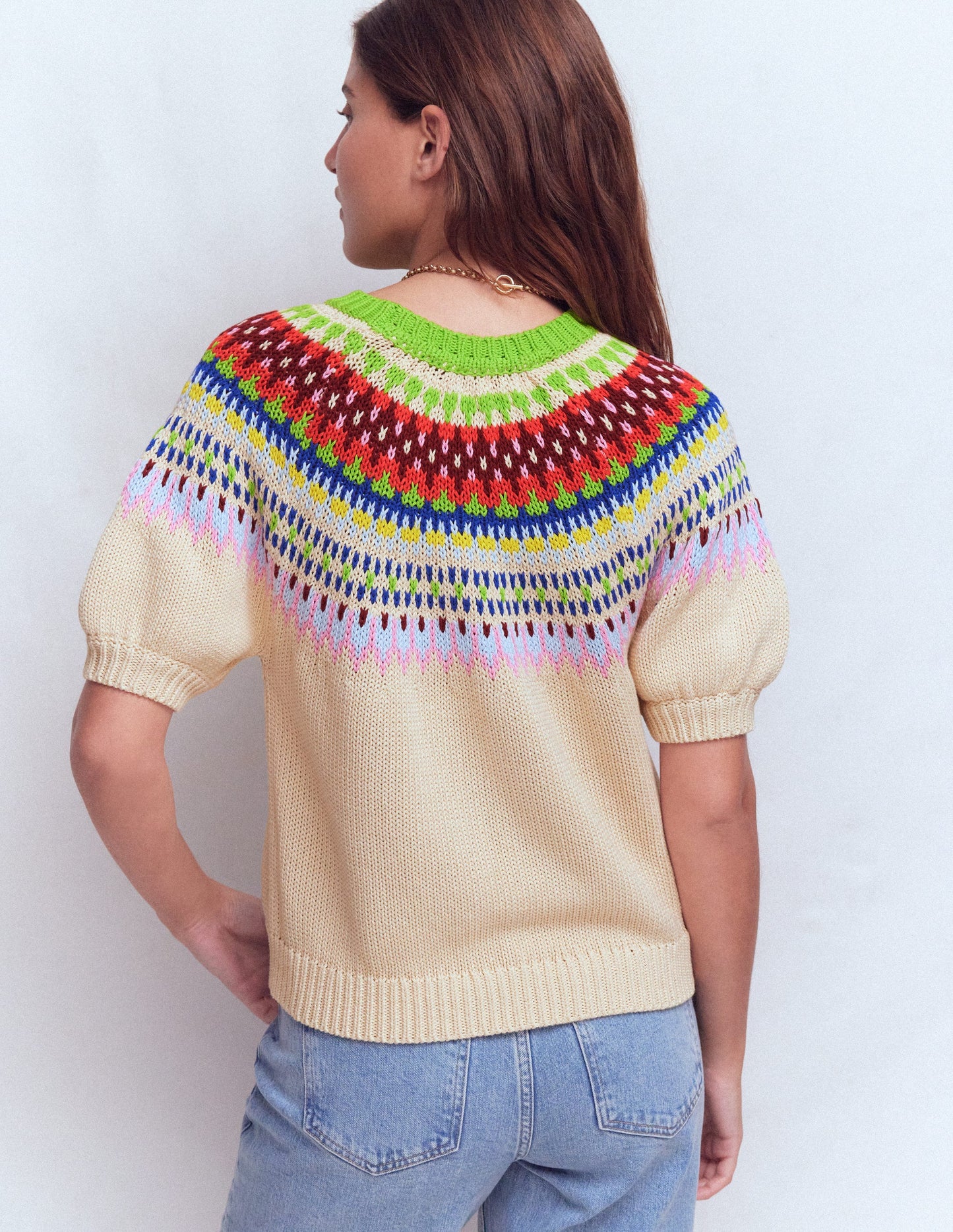 Margot Puff Sleeve T-Shirt-Oatmeal Melange