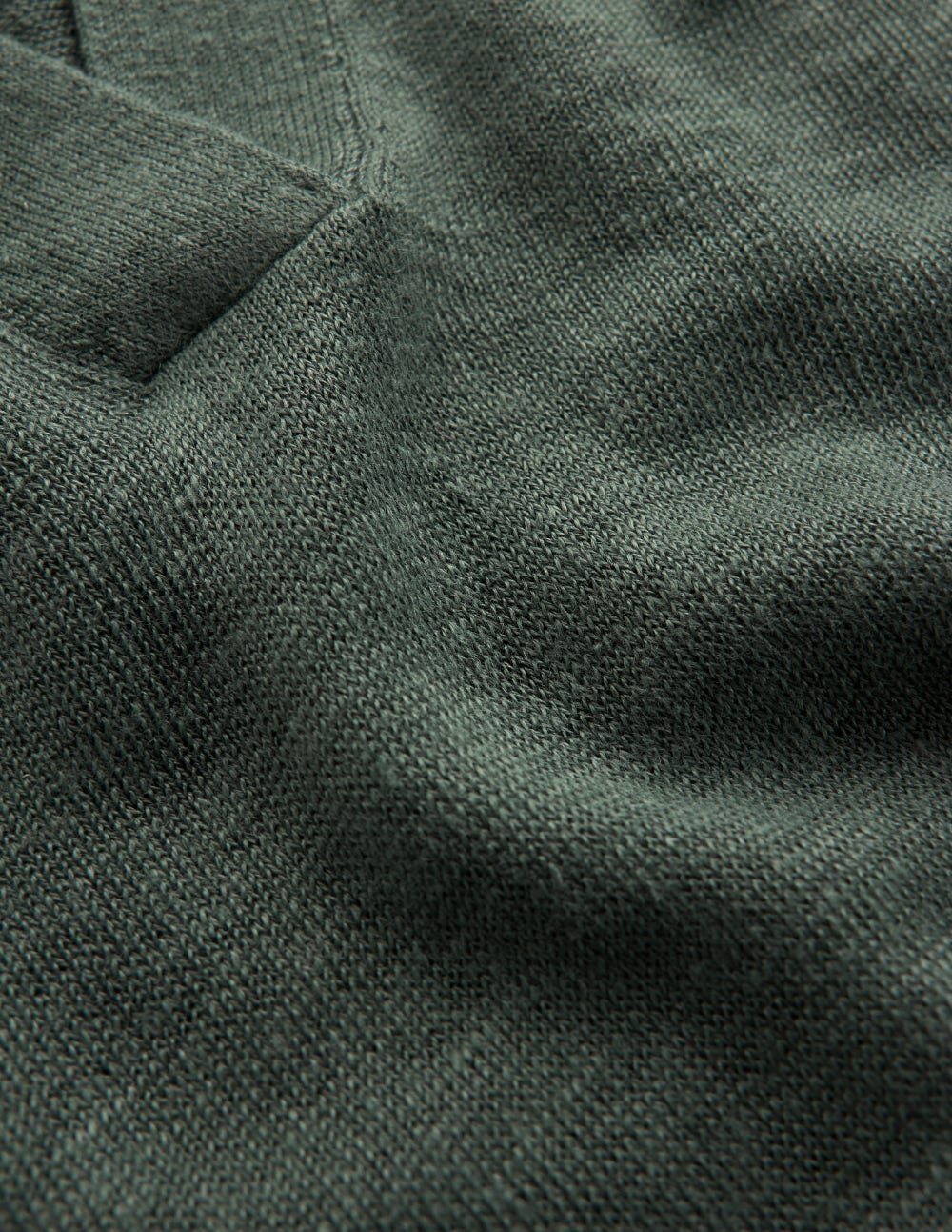 Agnes Collared Linen Jumper-Green Jasper - Image 6
