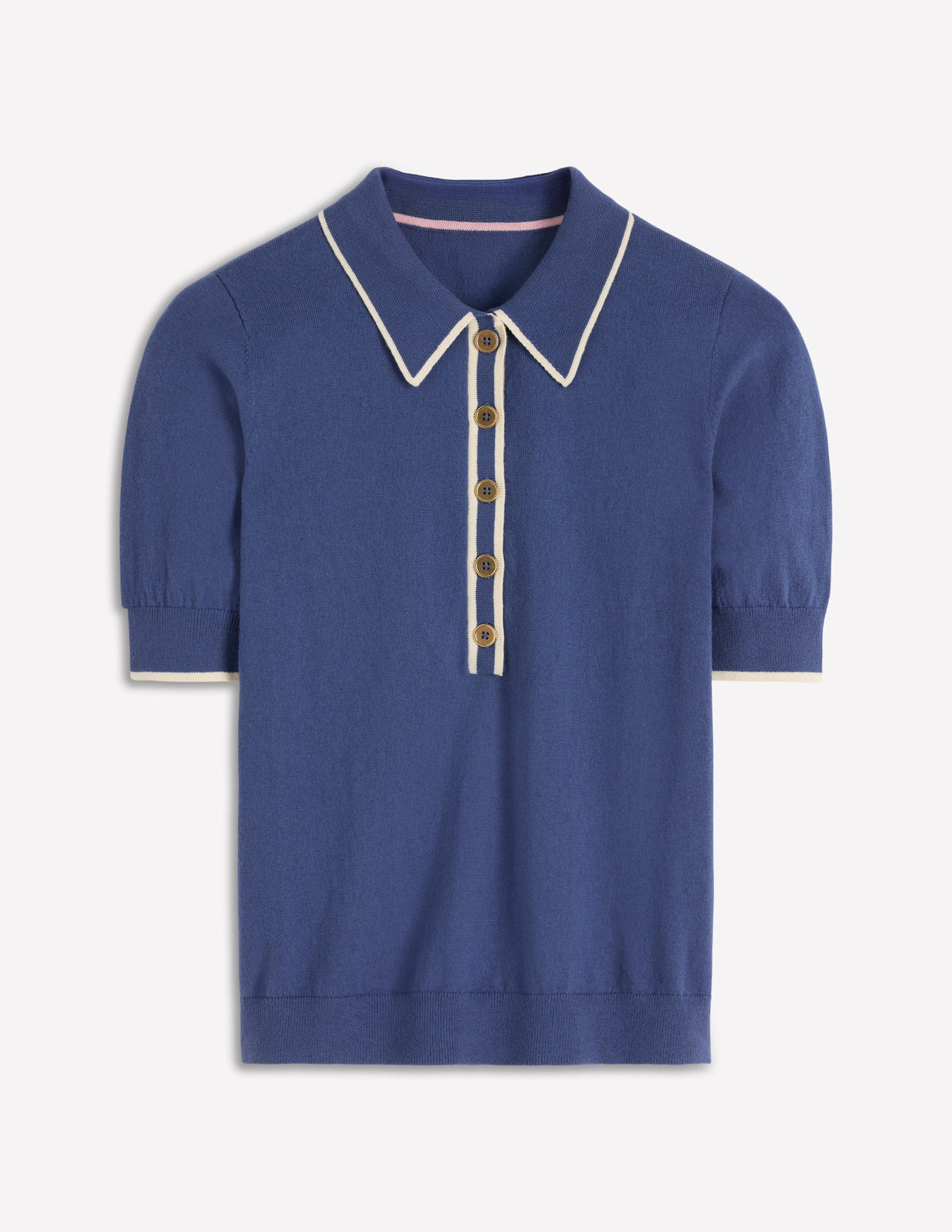 Liz Henley T-Shirt-True Navy - Image 5