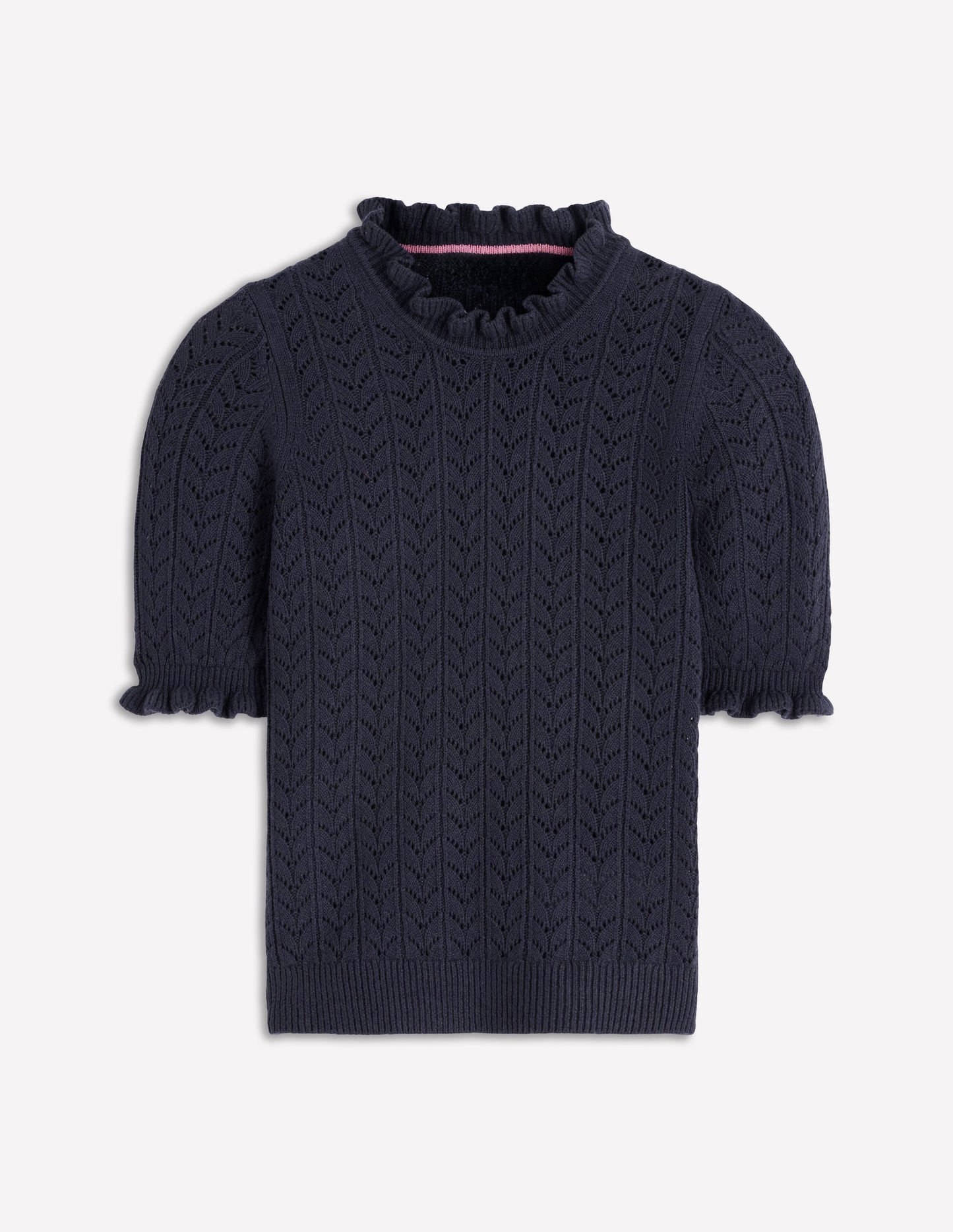 Eloise Frill T-Shirt-Navy