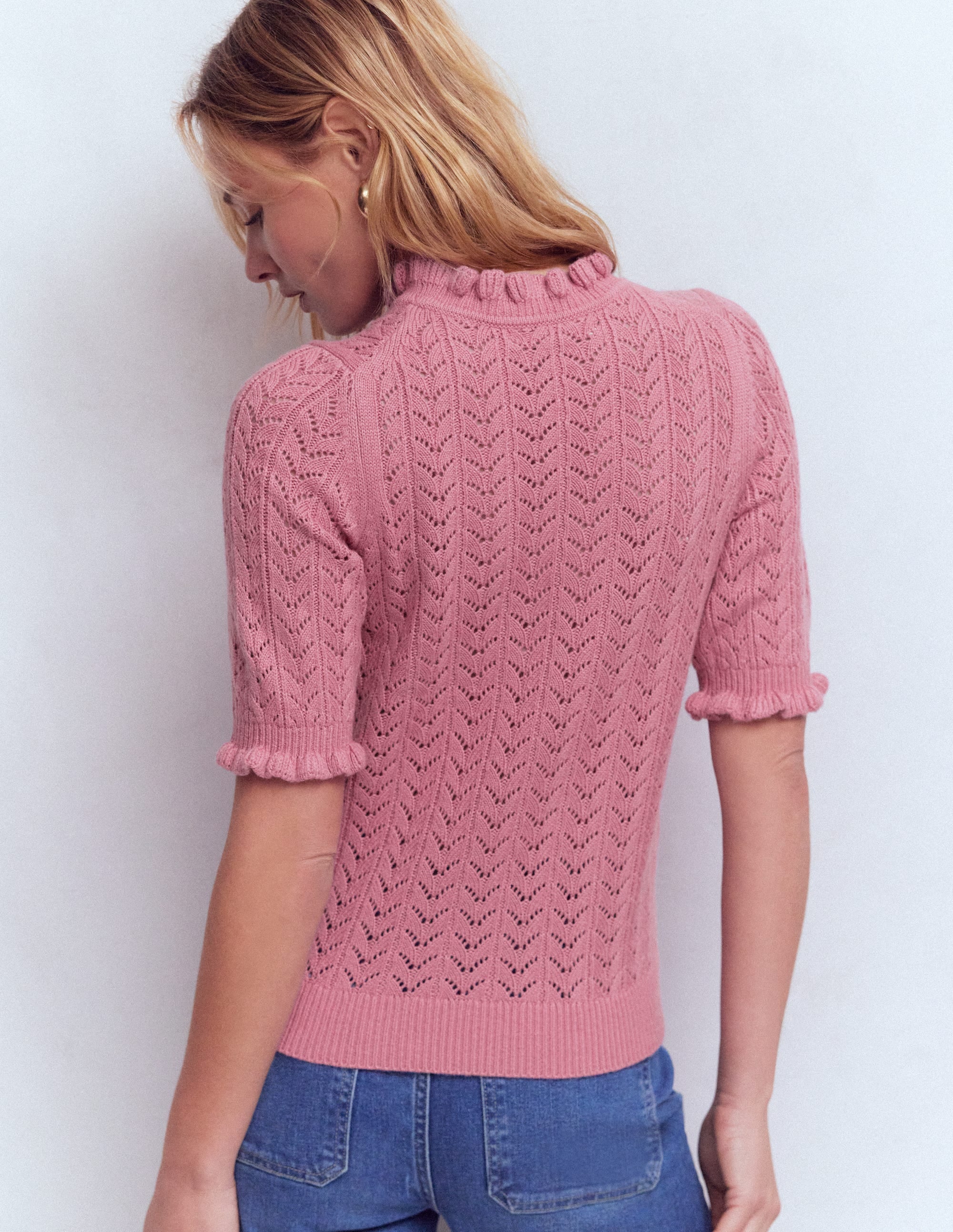 Eloise Frill T-Shirt-Spring Blossom Pink - Image 3