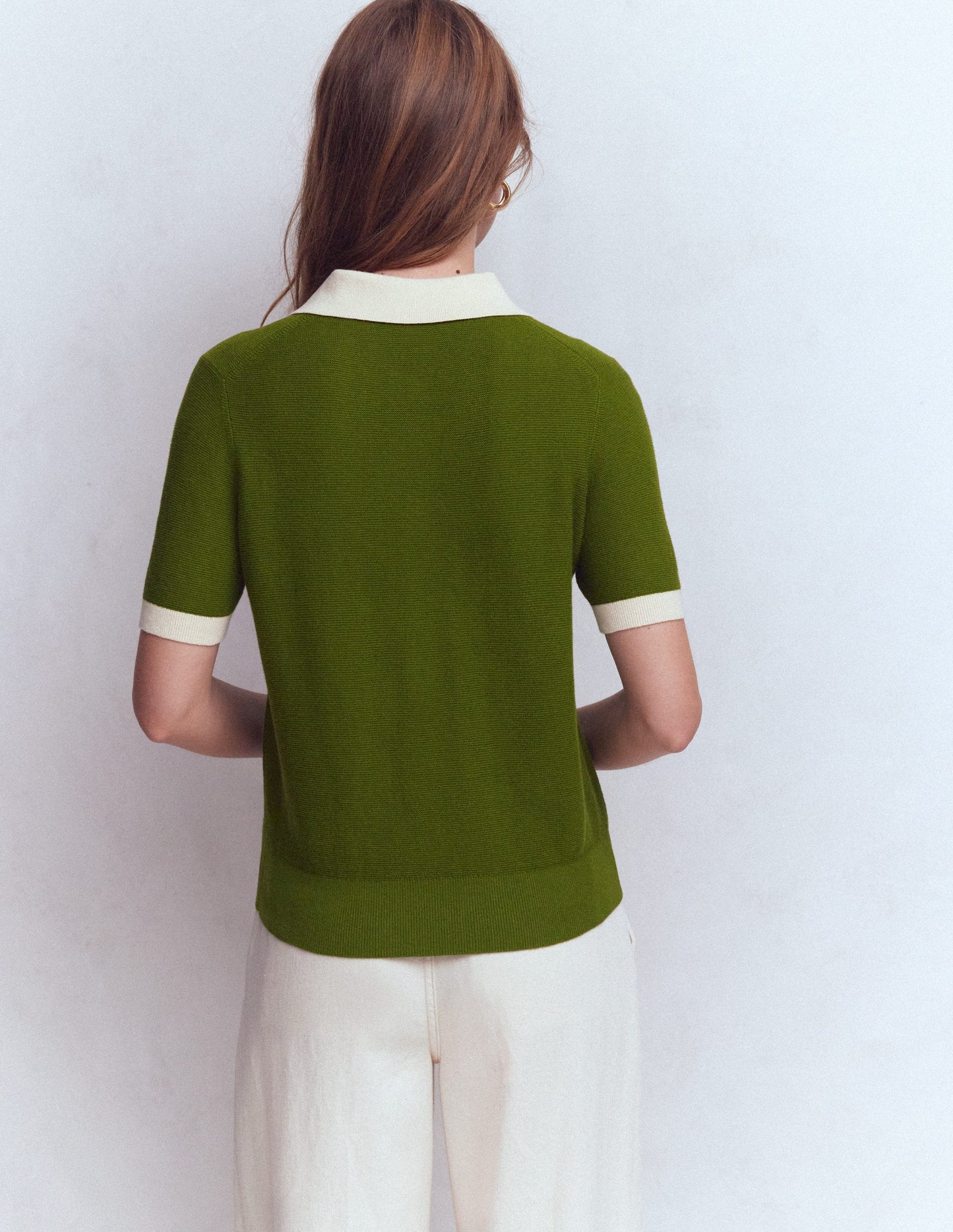 Grace Colour Block T-Shirt-Promenade Green