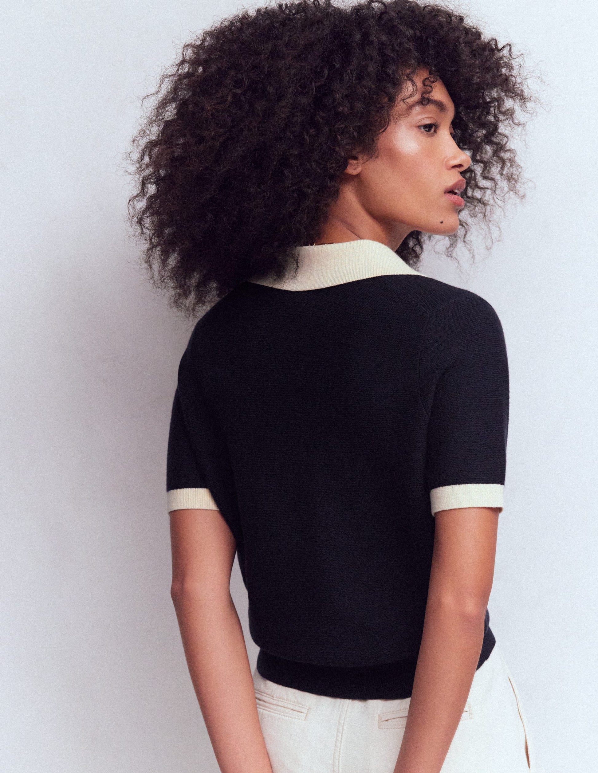 Grace Colour Block T-Shirt-Navy-4