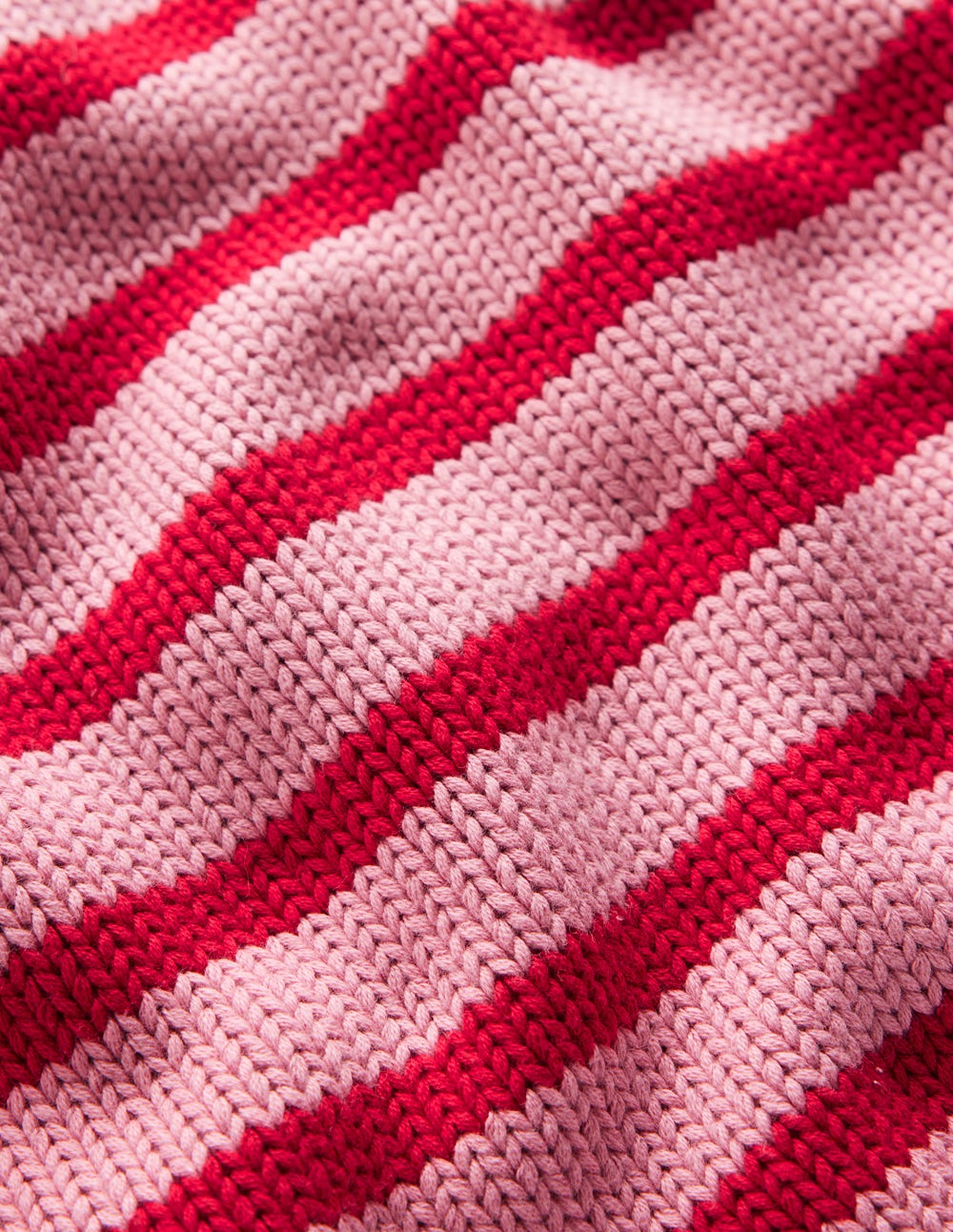 Lucy Chunky Cotton Jumper-Pink/ Red-7