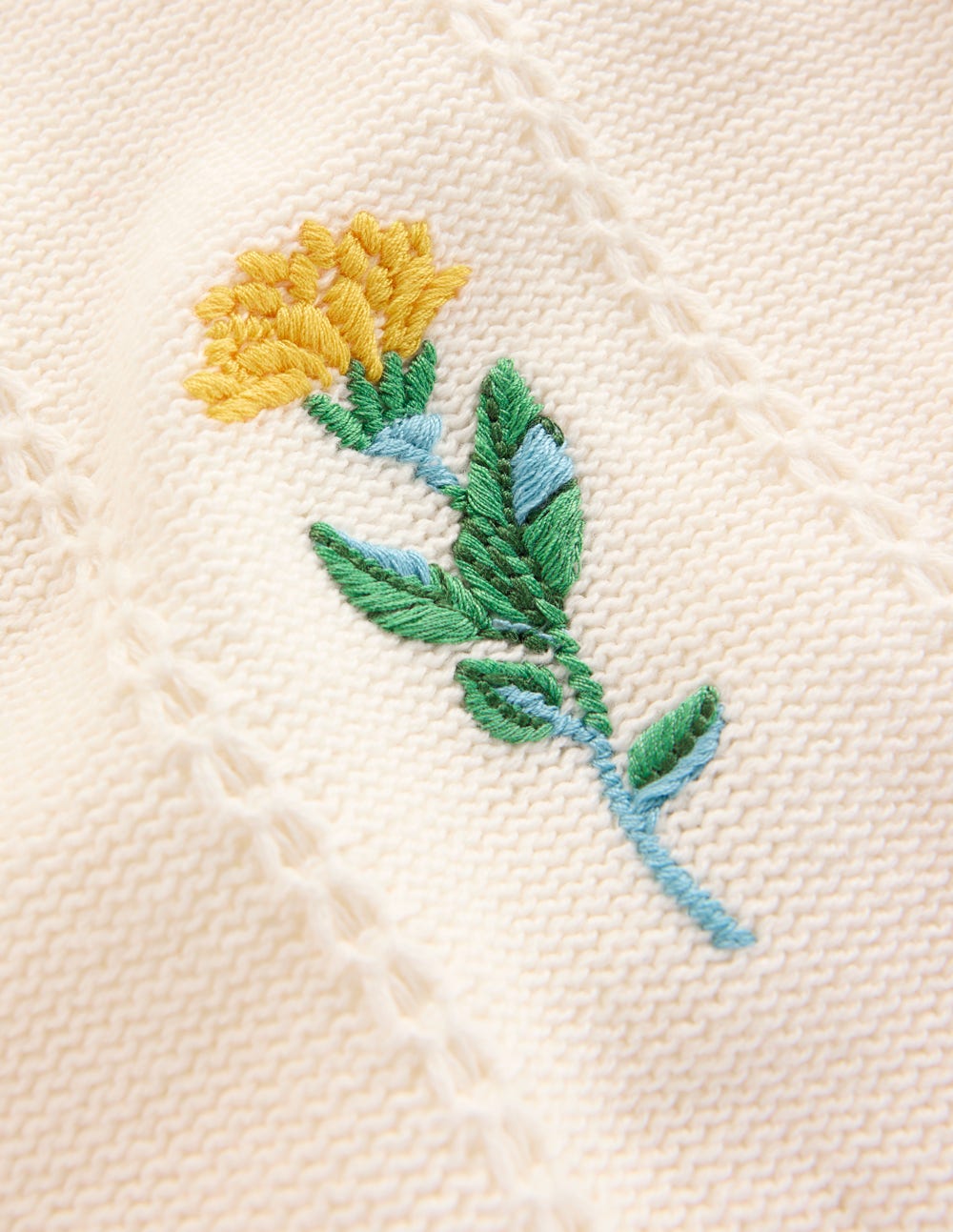 Valeria Crochet Trim Jumper-Warm Ivory , Embroidery-8