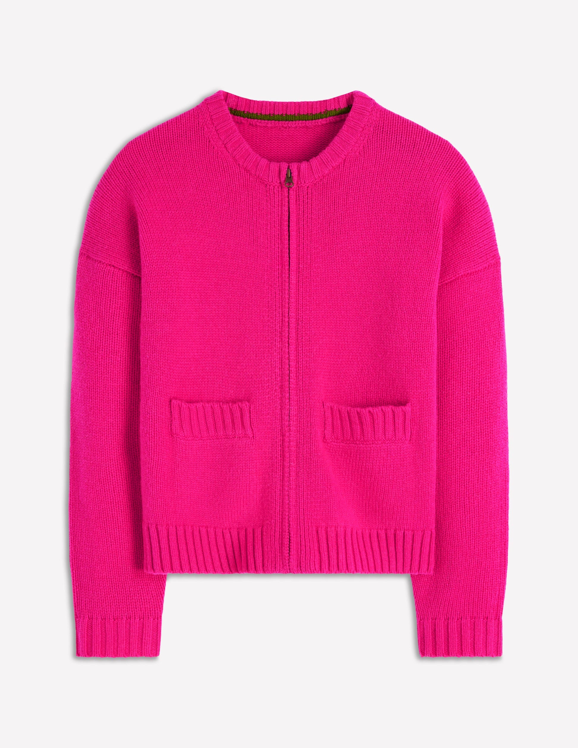 Maya Zip-up Jacket-Flamboyant Pink-5