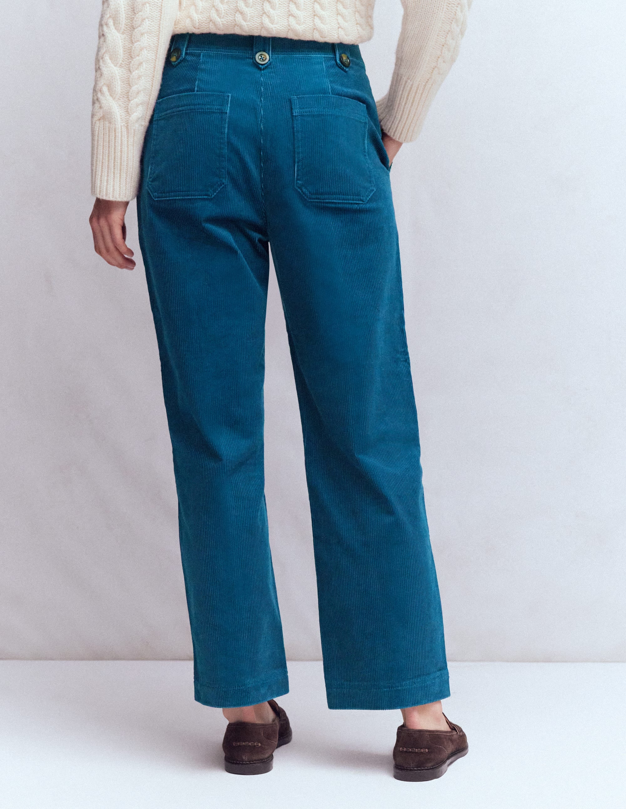 Pimlico Cord Trousers-Indigo Blue - Image 3