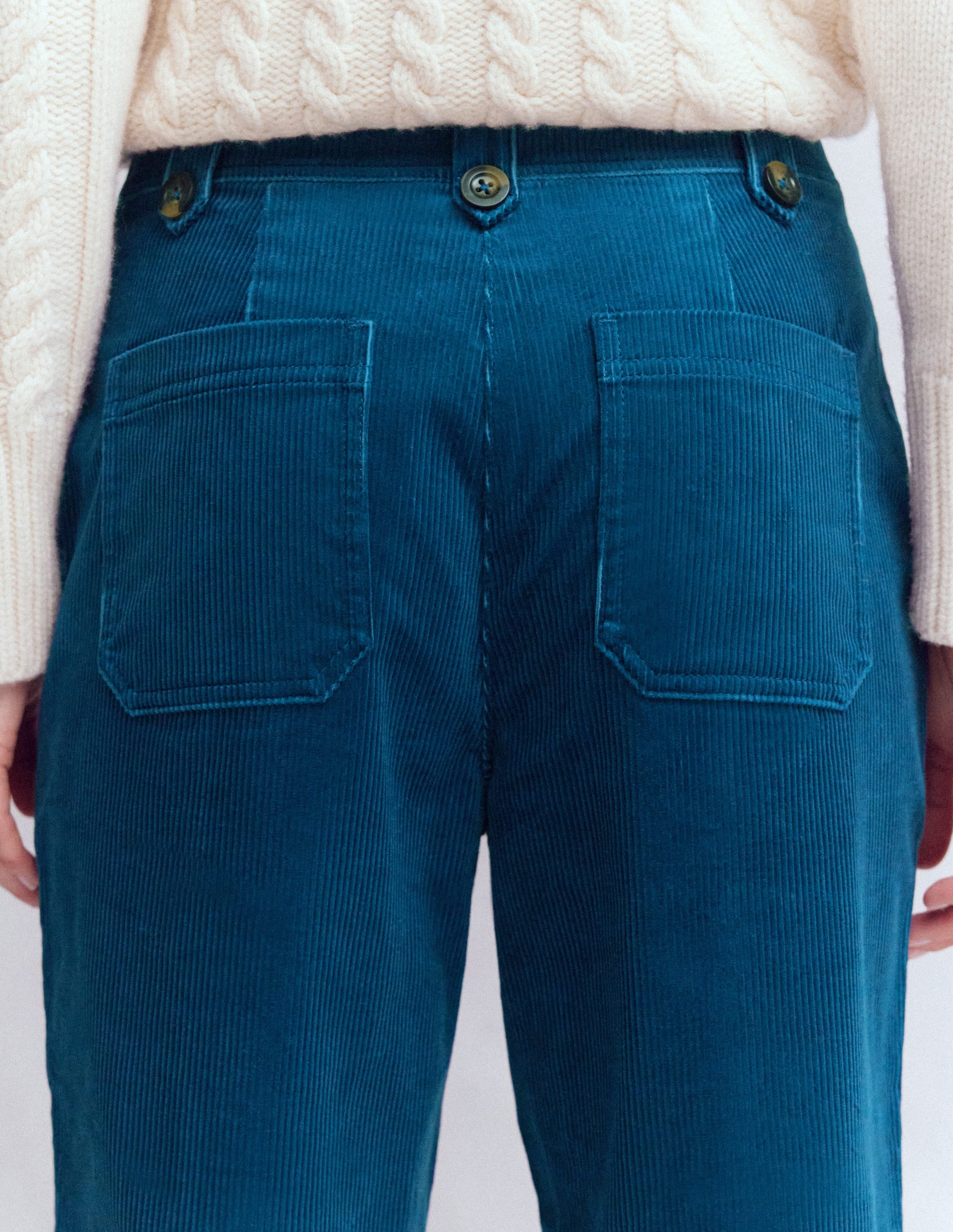 Pimlico Cord Trousers-Indigo Blue - Image 5