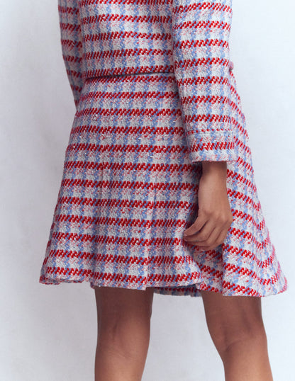 Flippy Textured Skirt-Pink Textured-3