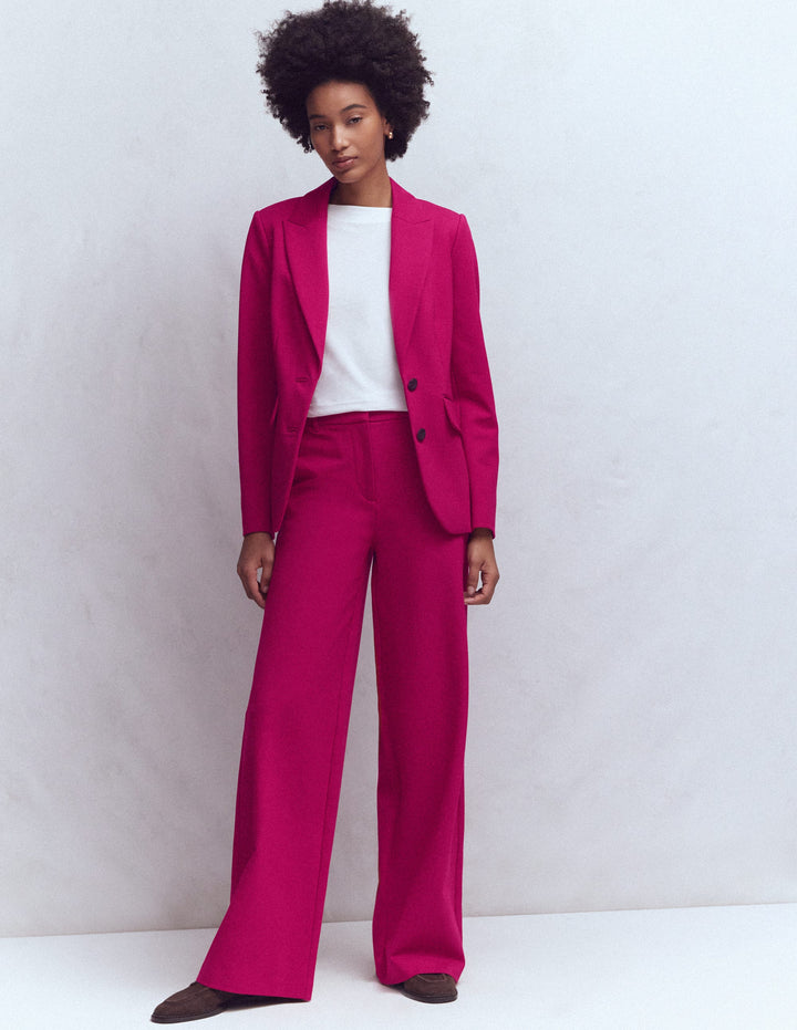 Belgravia Ponte Trousers-Pomegranate