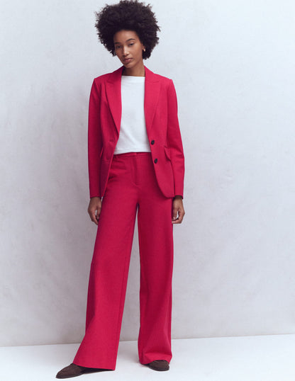 Belgravia Ponte Trousers-Pomegranate-1