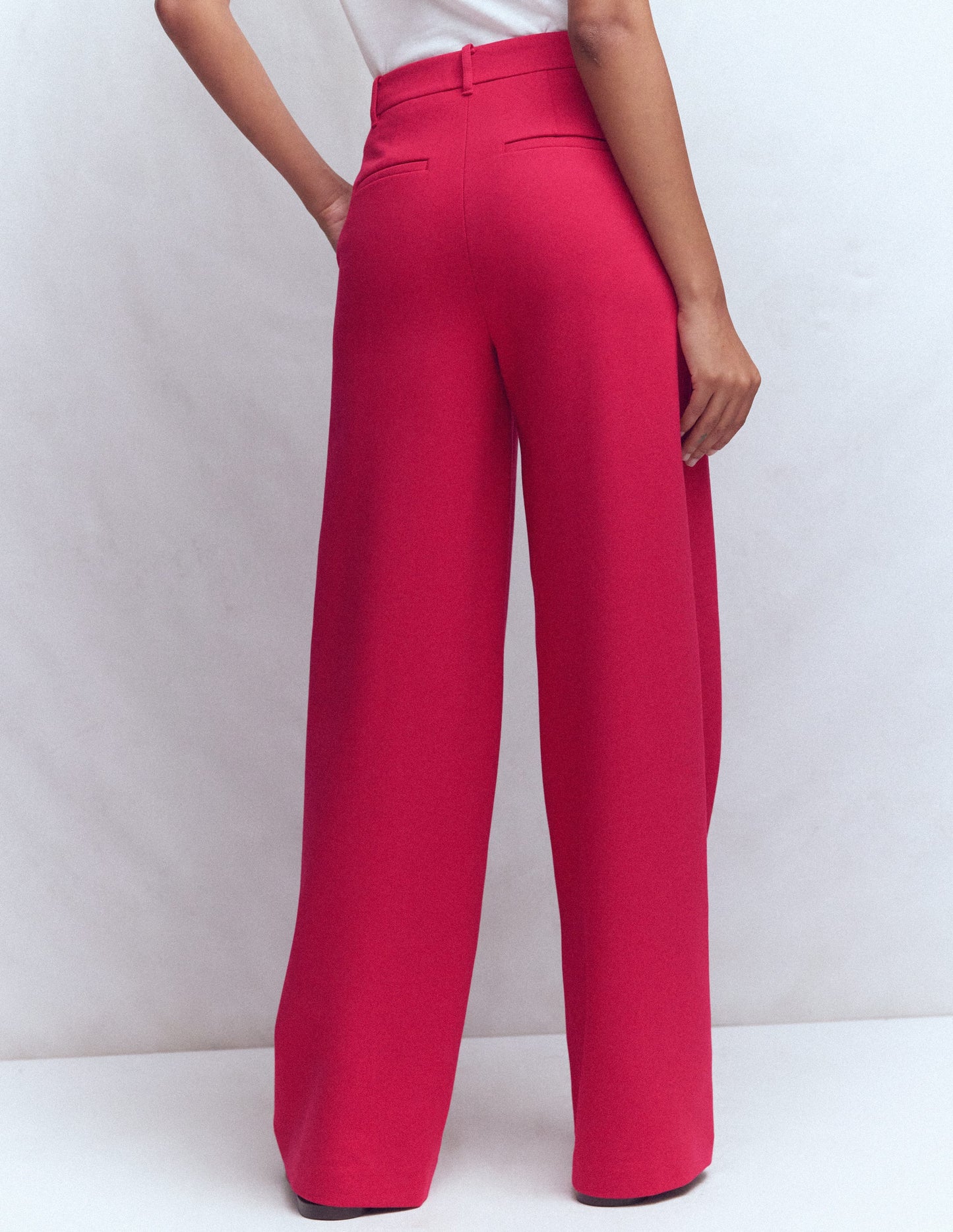 Belgravia Ponte Trousers-Pomegranate