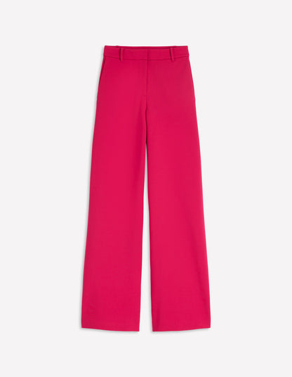 Belgravia Ponte Trousers-Pomegranate-7