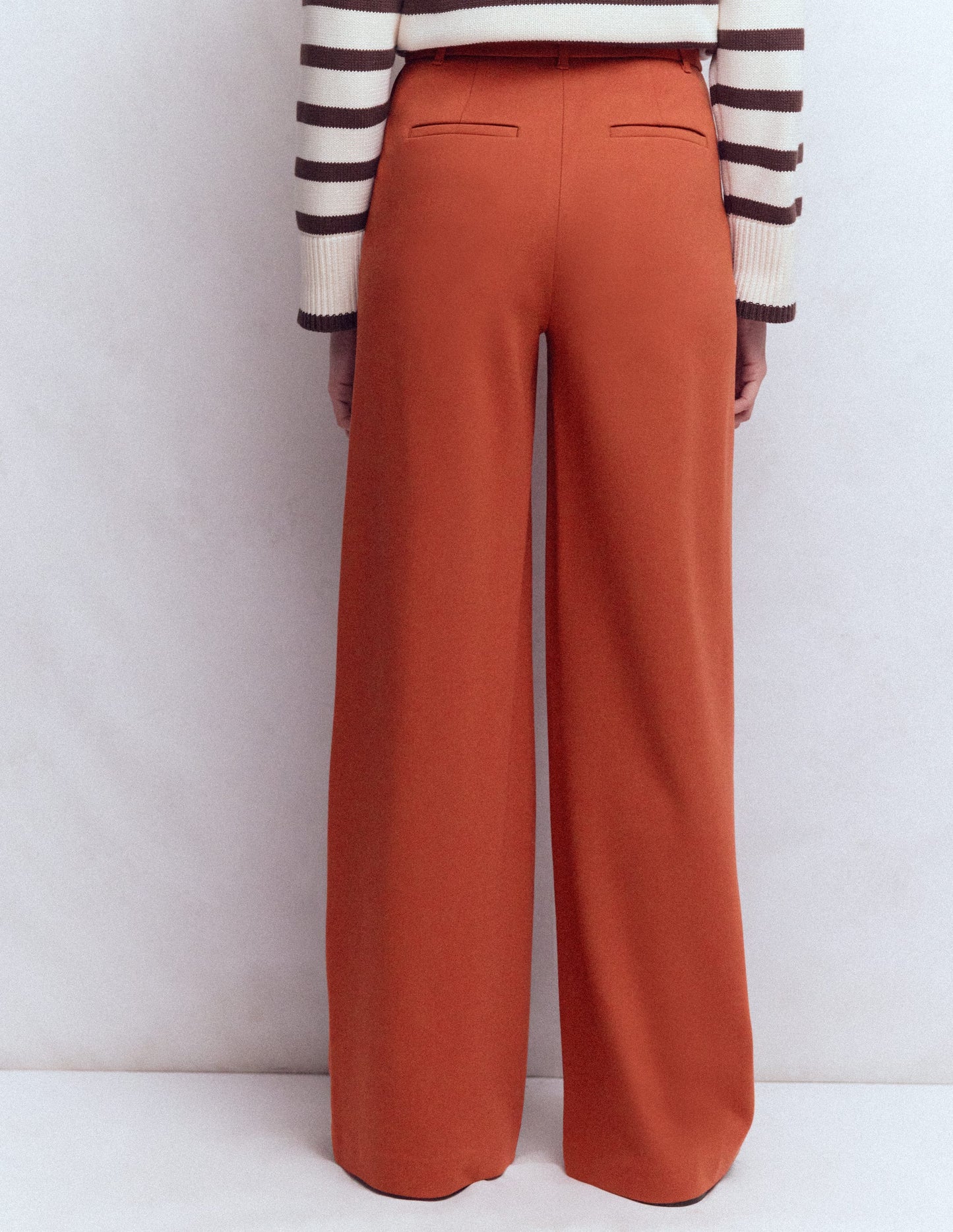 Belgravia Ponte Trousers-Burnt Orange