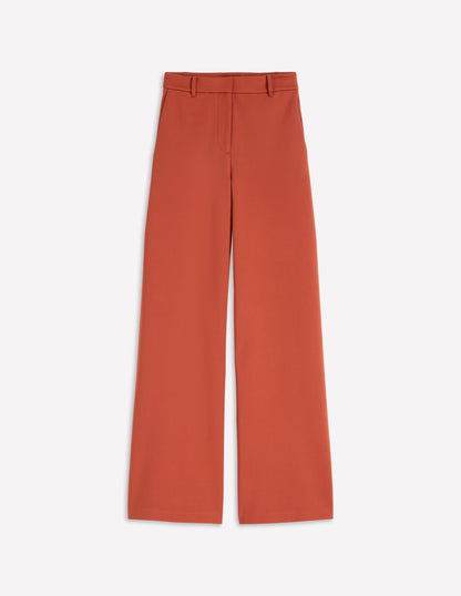 Belgravia Ponte Trousers-Burnt Orange-5