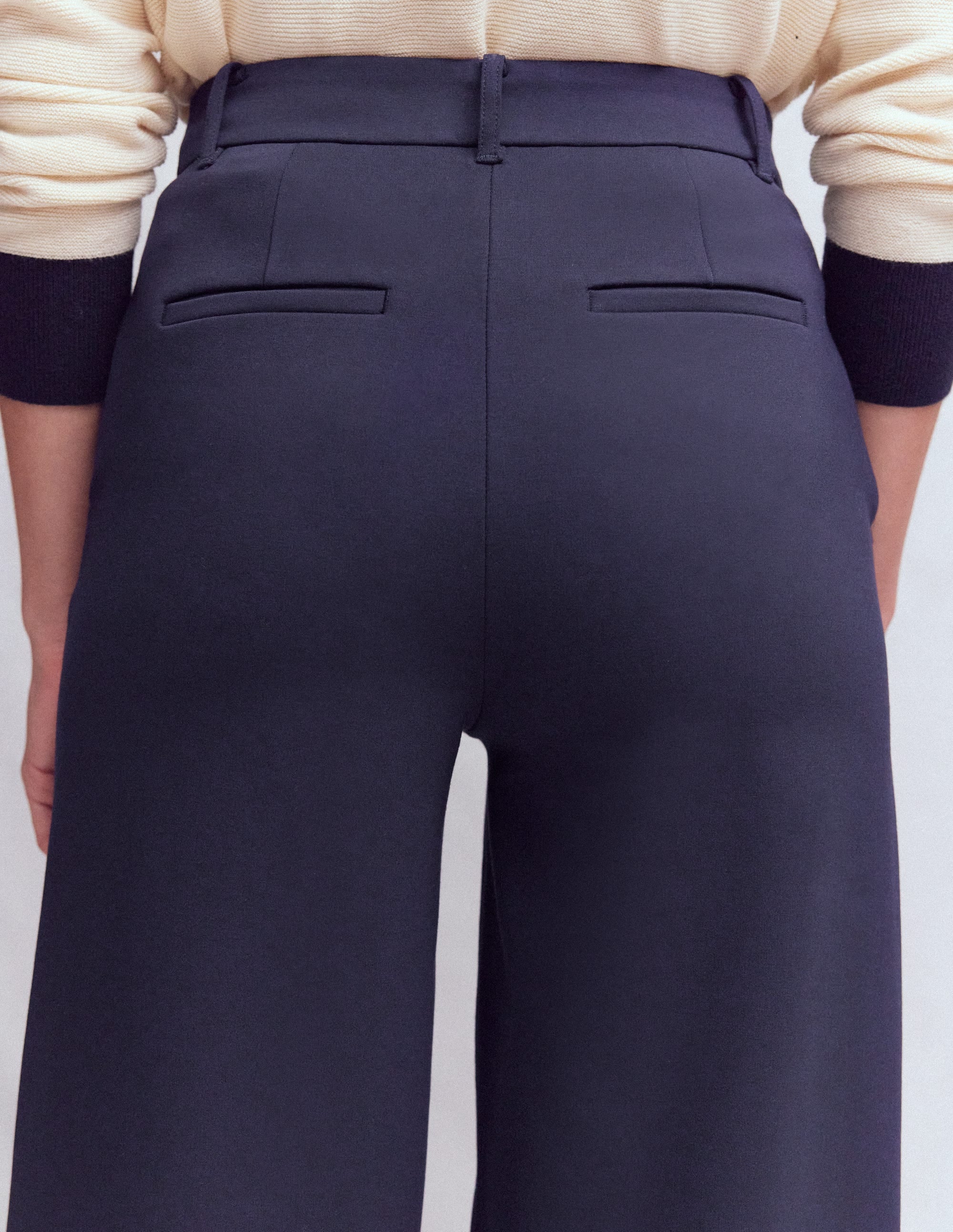 Belgravia Ponte Trousers-Navy - Image 2
