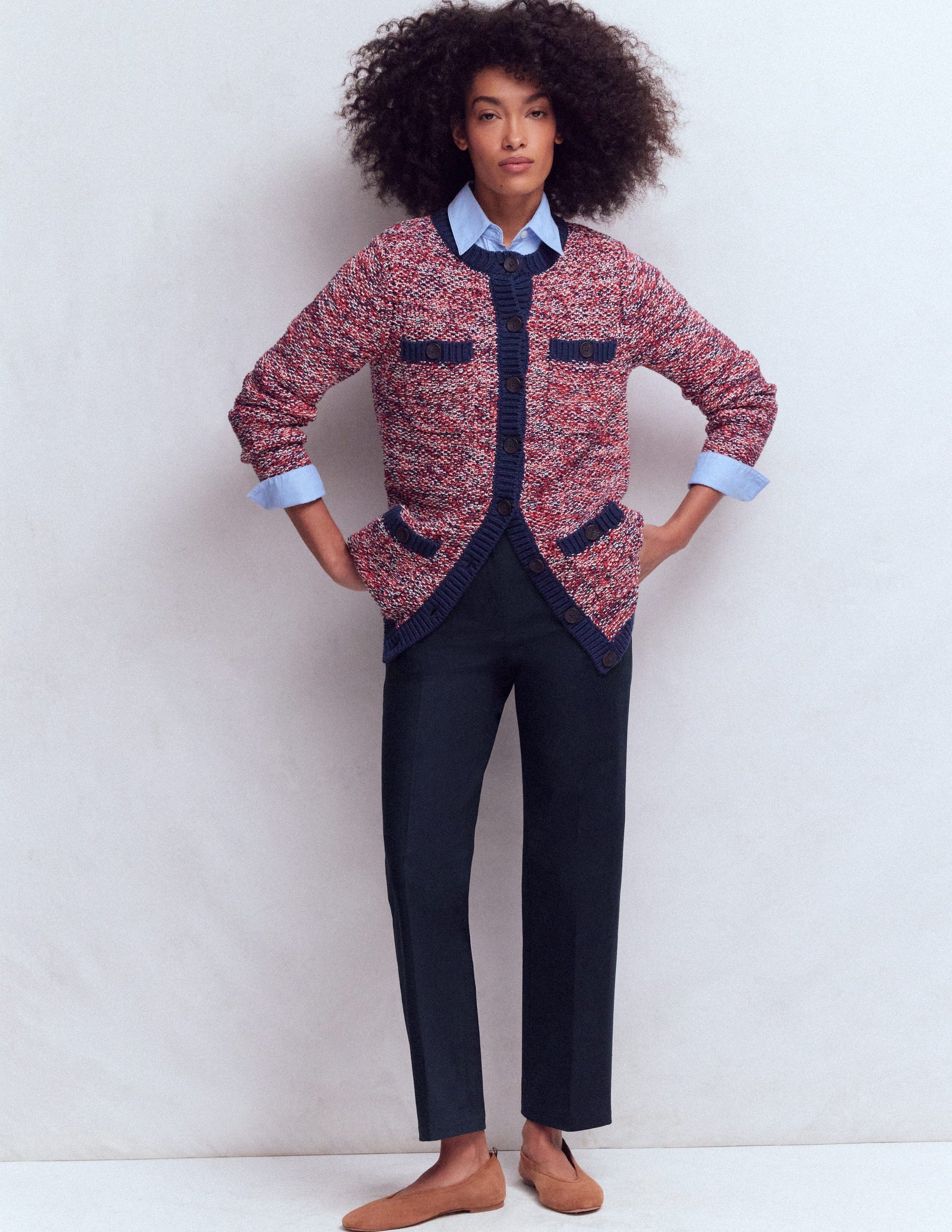 Canonbury 7/8 Trousers-Navy-1