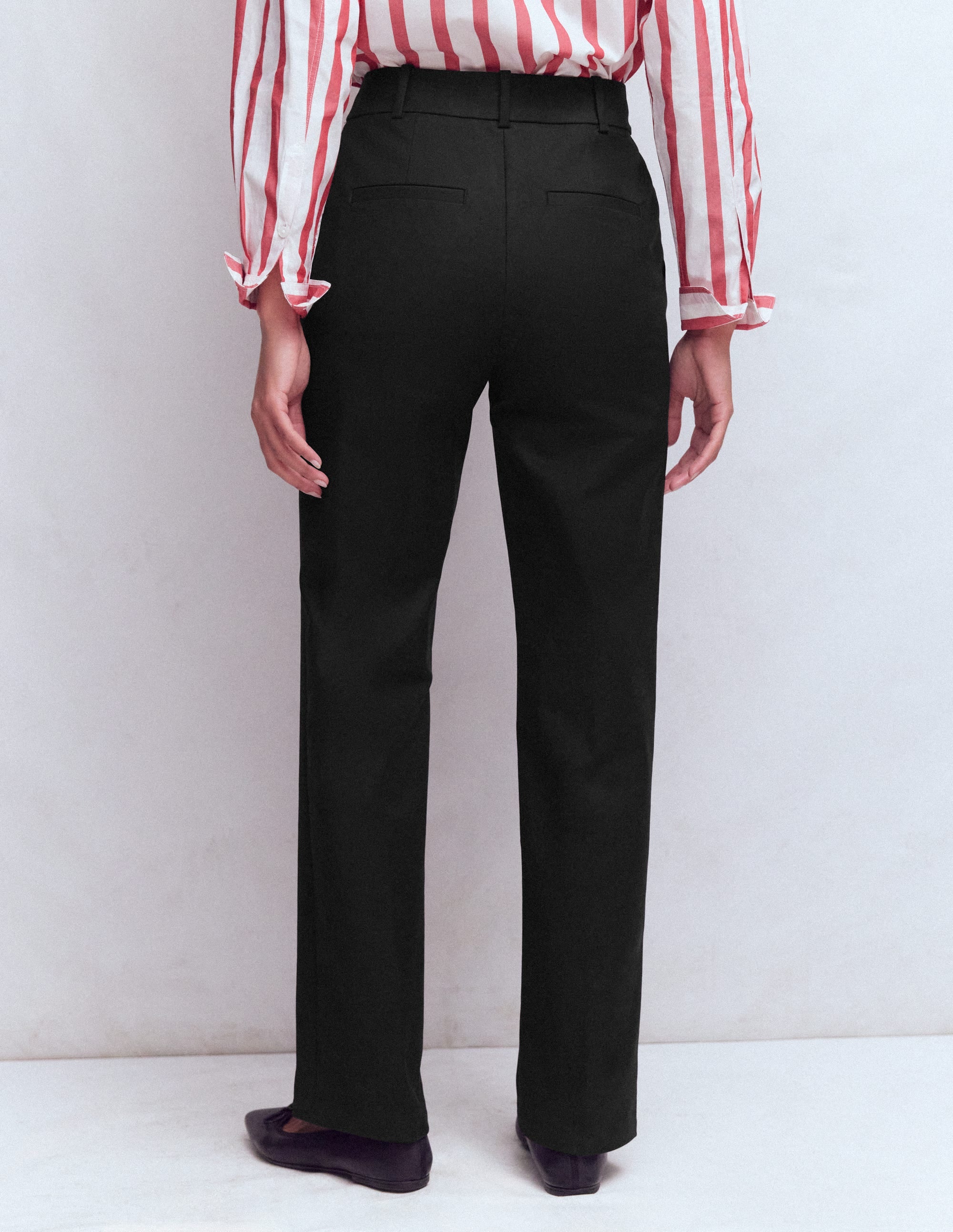 Canonbury Cotton Trousers-Black - Image 3