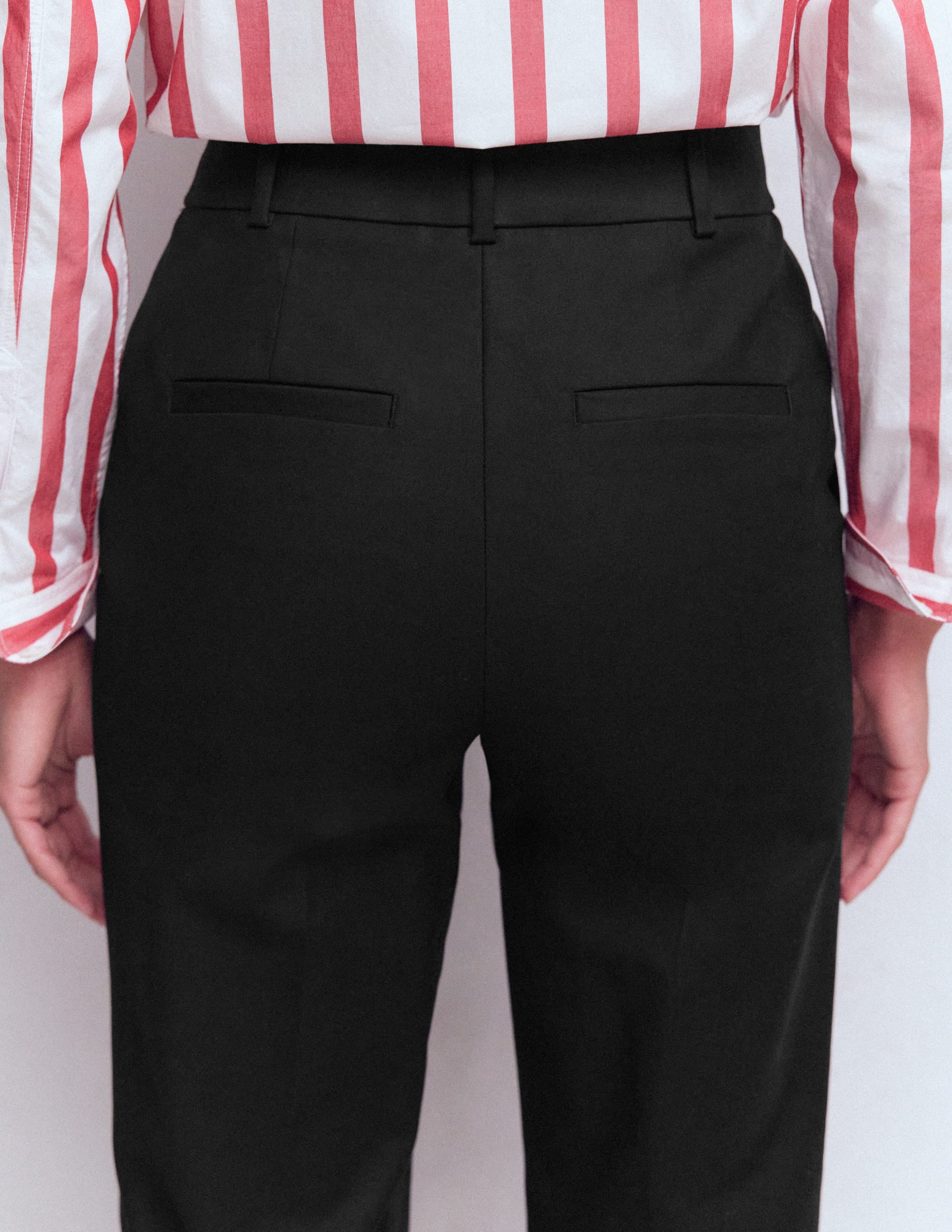 Canonbury Cotton Trousers-Black - Image 5