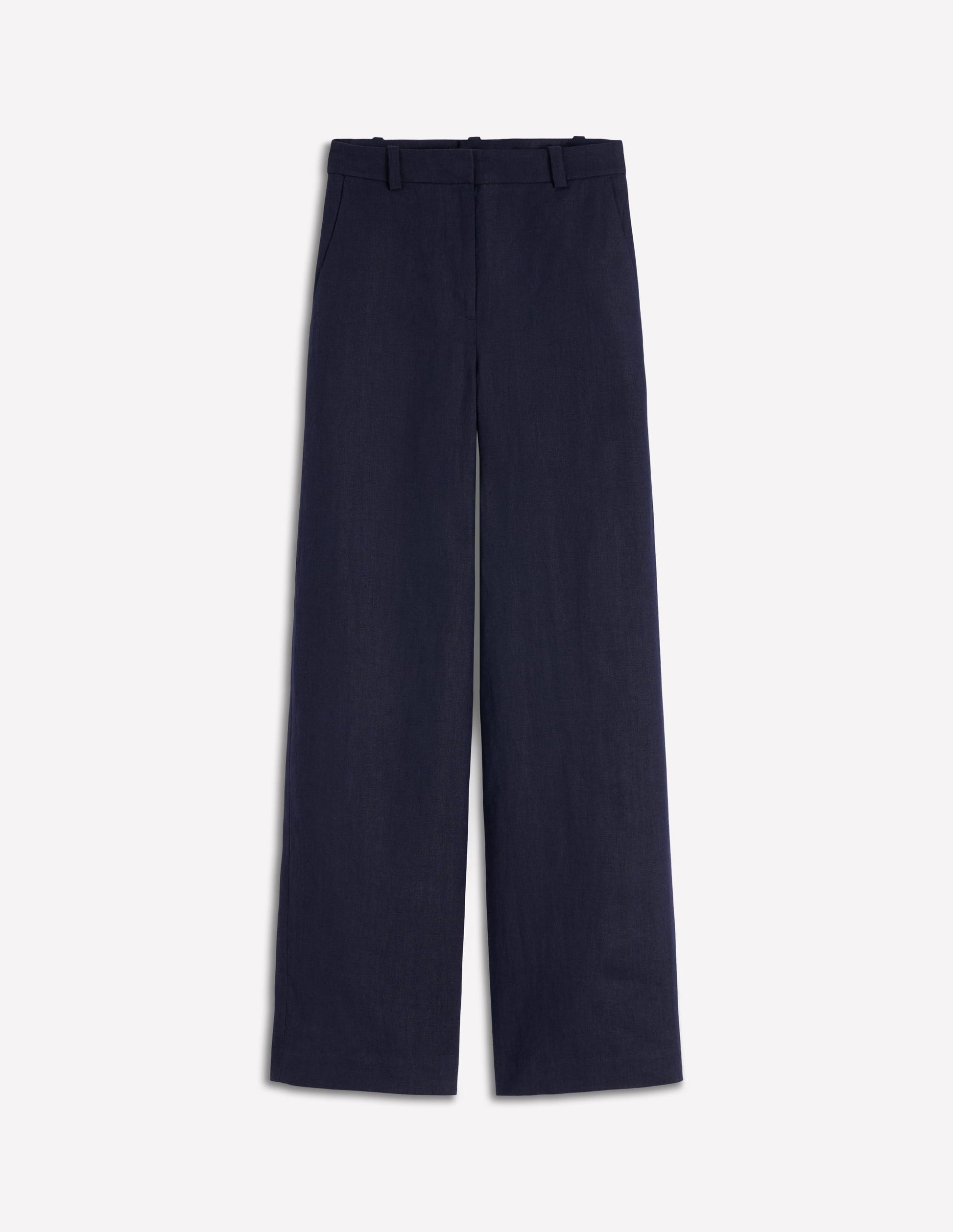 Belgravia Linen Trousers-Navy-6