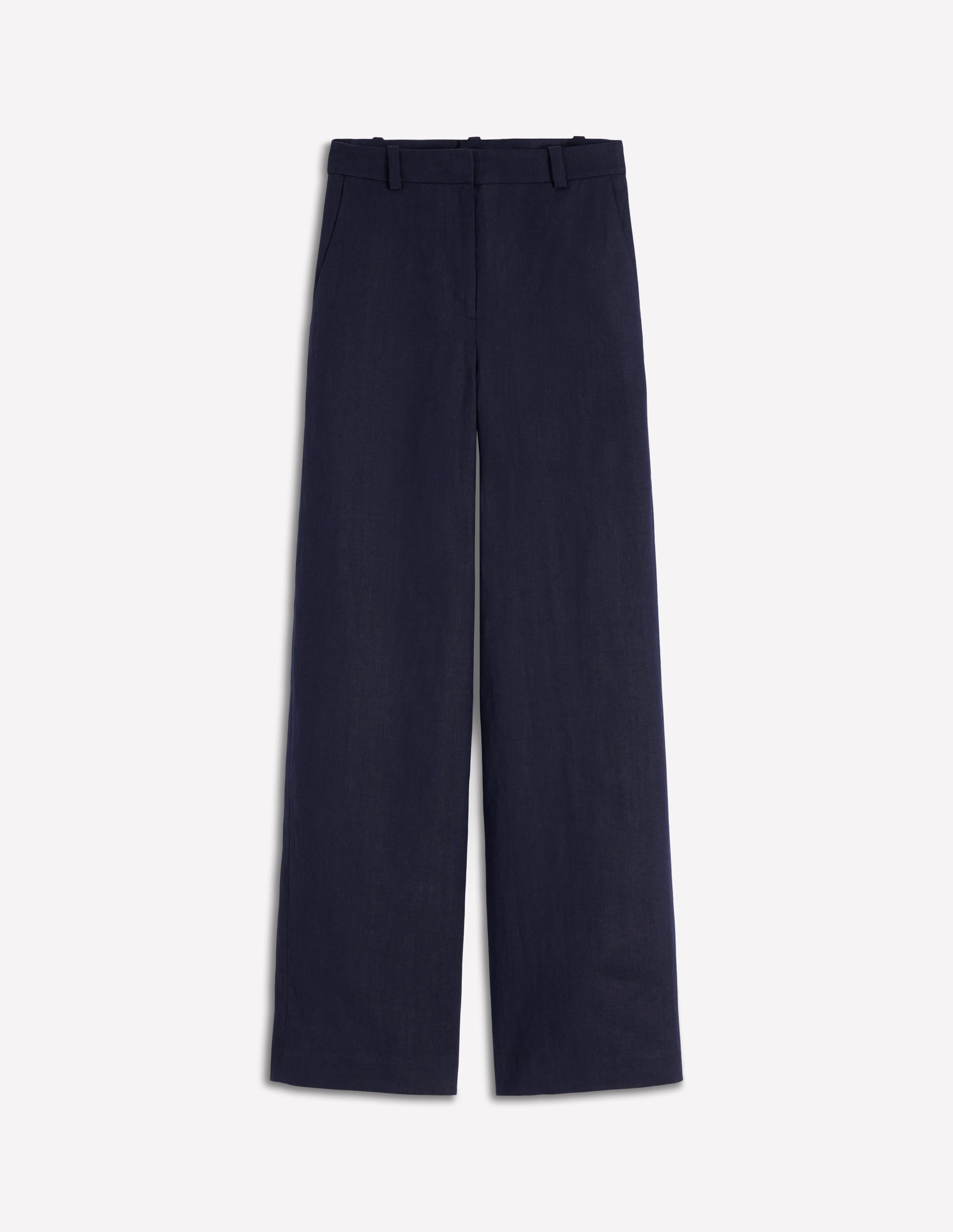 Belgravia Linen Trousers-Navy - Image 6