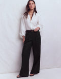 Kensington Linen Trousers-Black