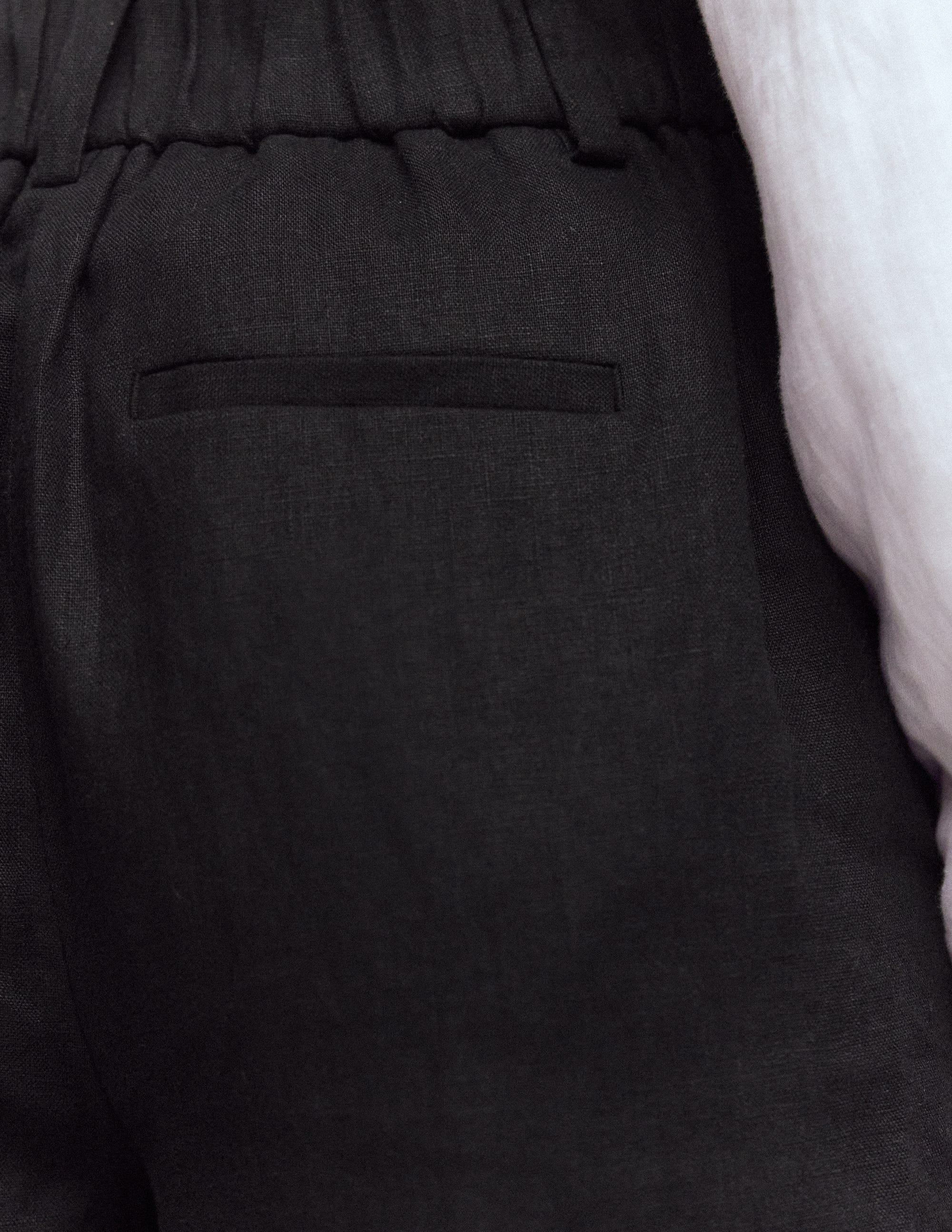 Kensington Linen Trousers-Black - Image 5
