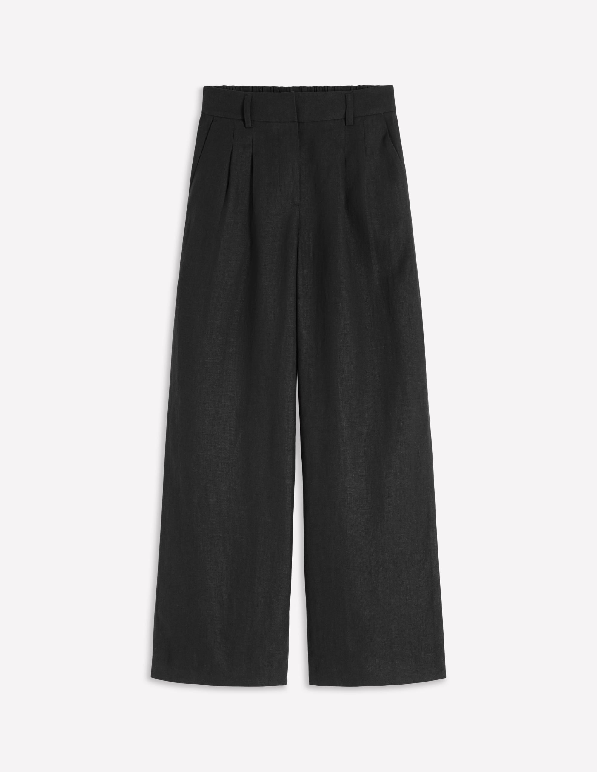 Kensington Linen Trousers-Black - Image 6