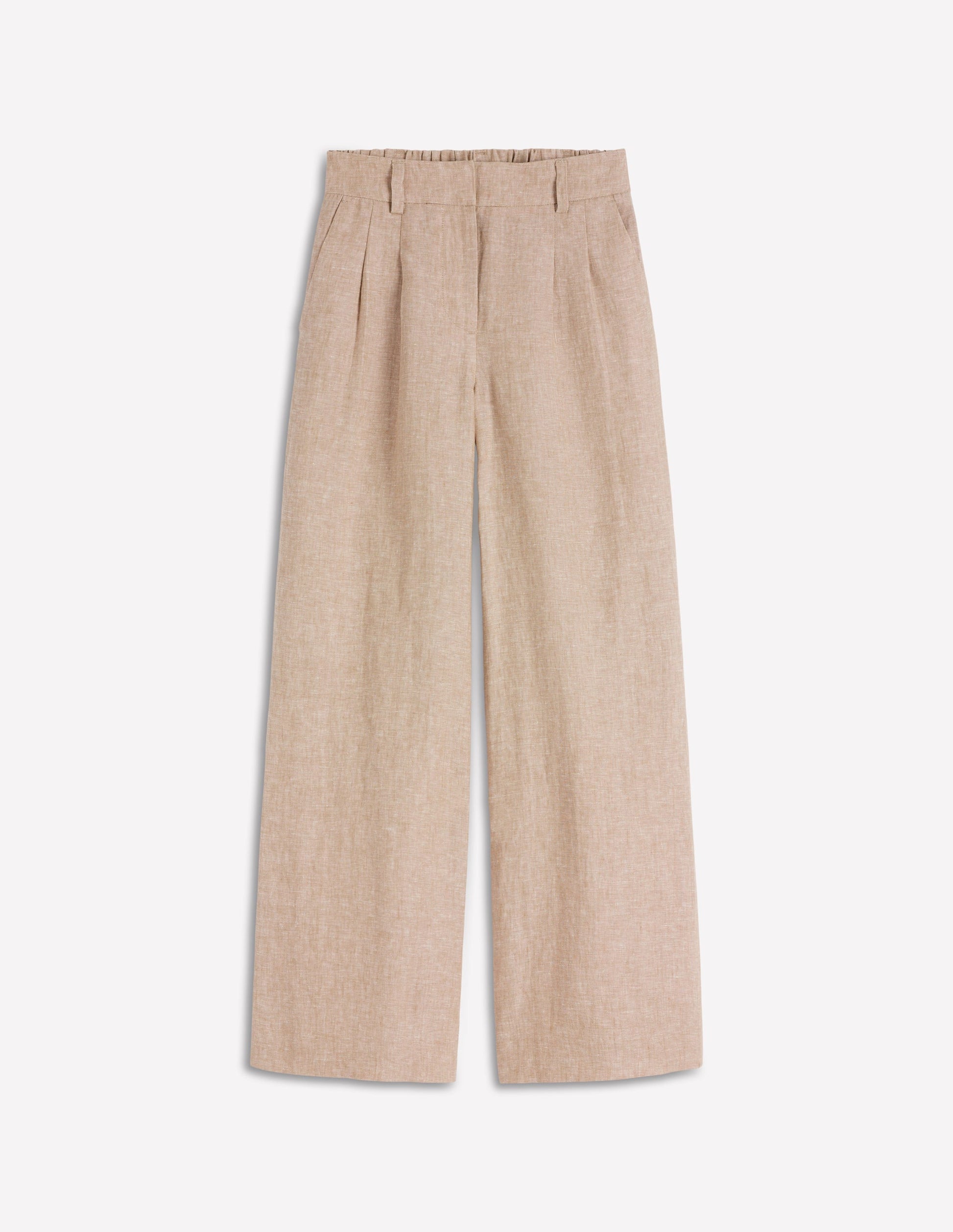 Kensington Linen Trousers-Cappuccino Chambray-5