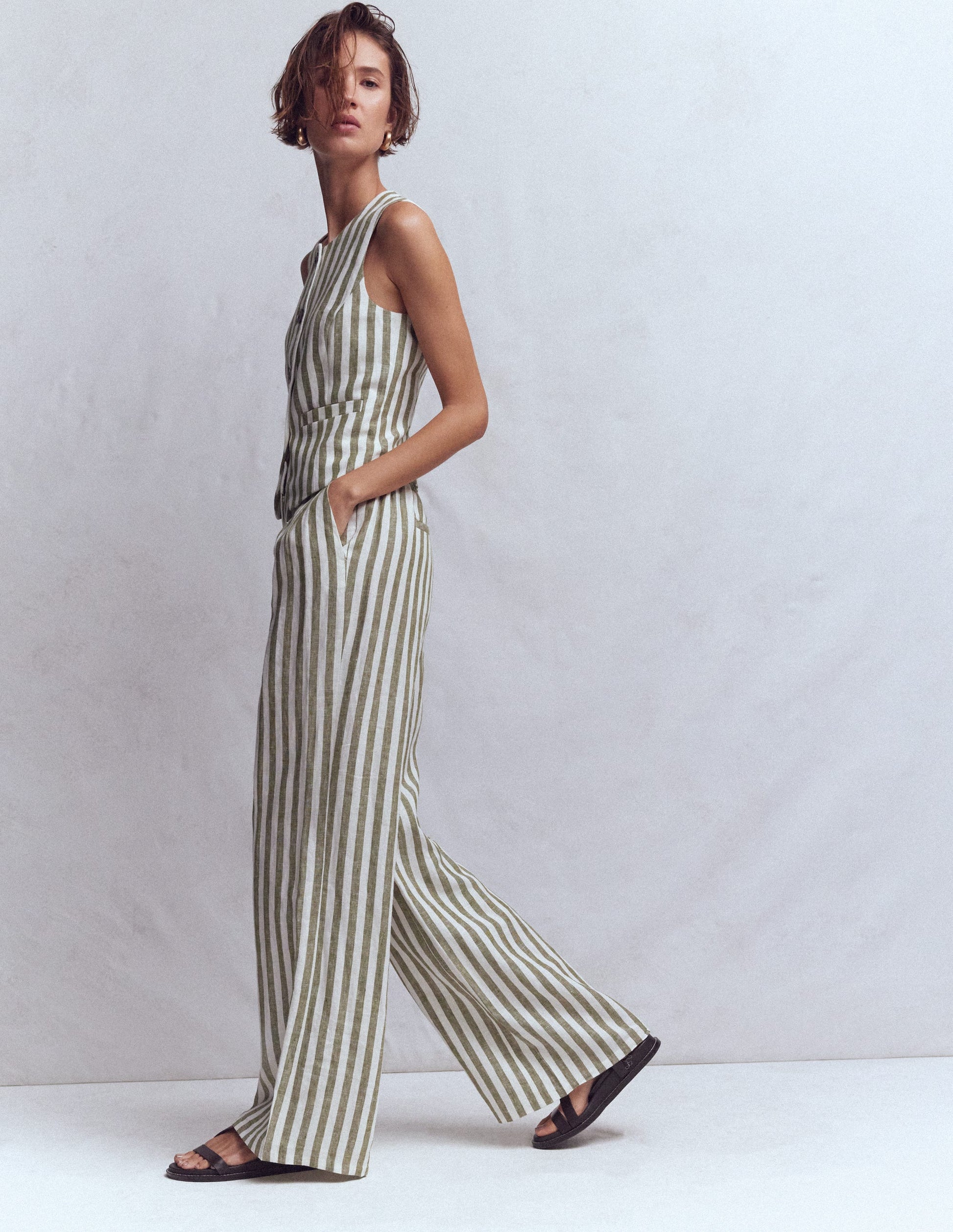 Kensington Linen Trousers-Mayfly Stripe-1