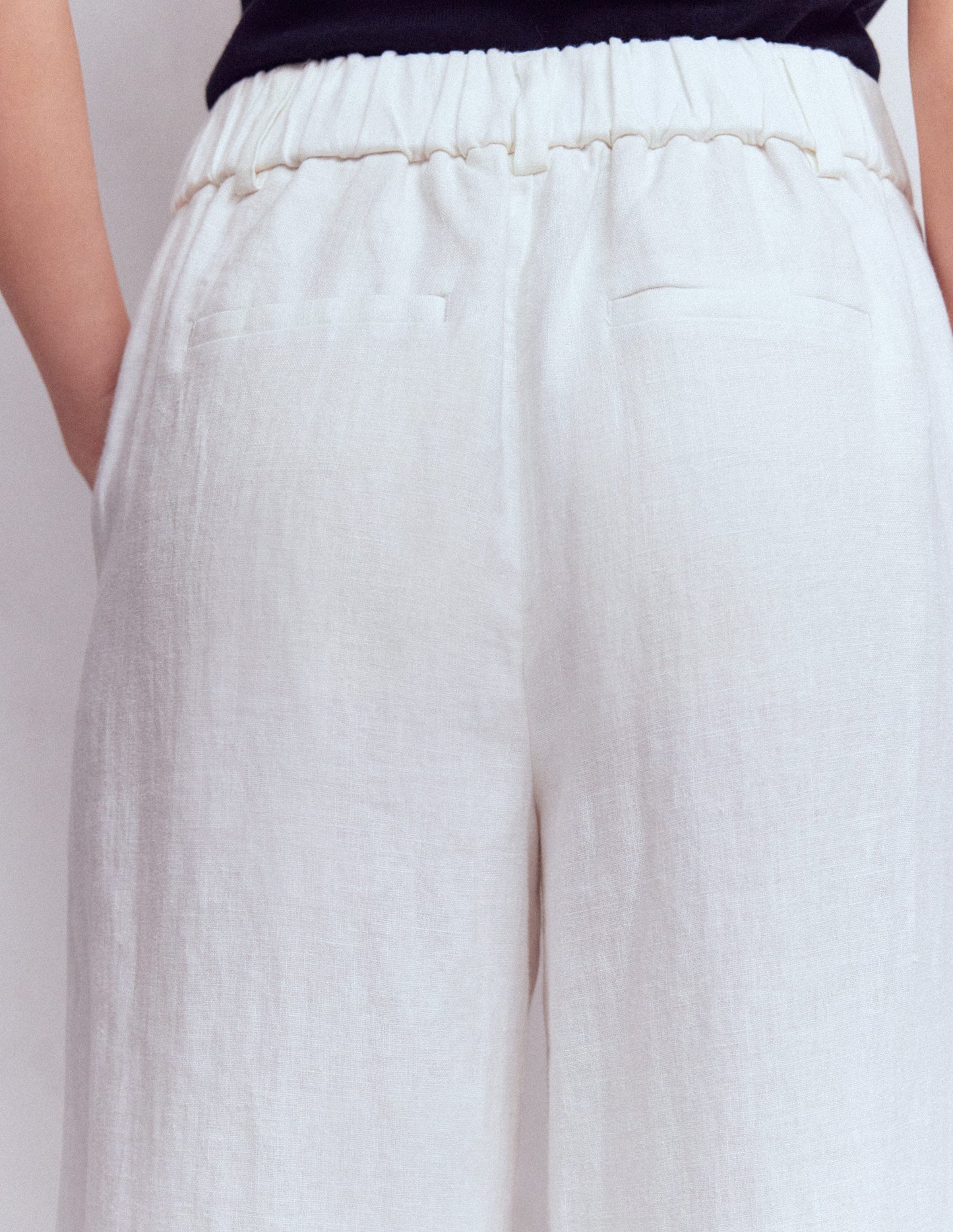 Kensington Linen Trousers-White