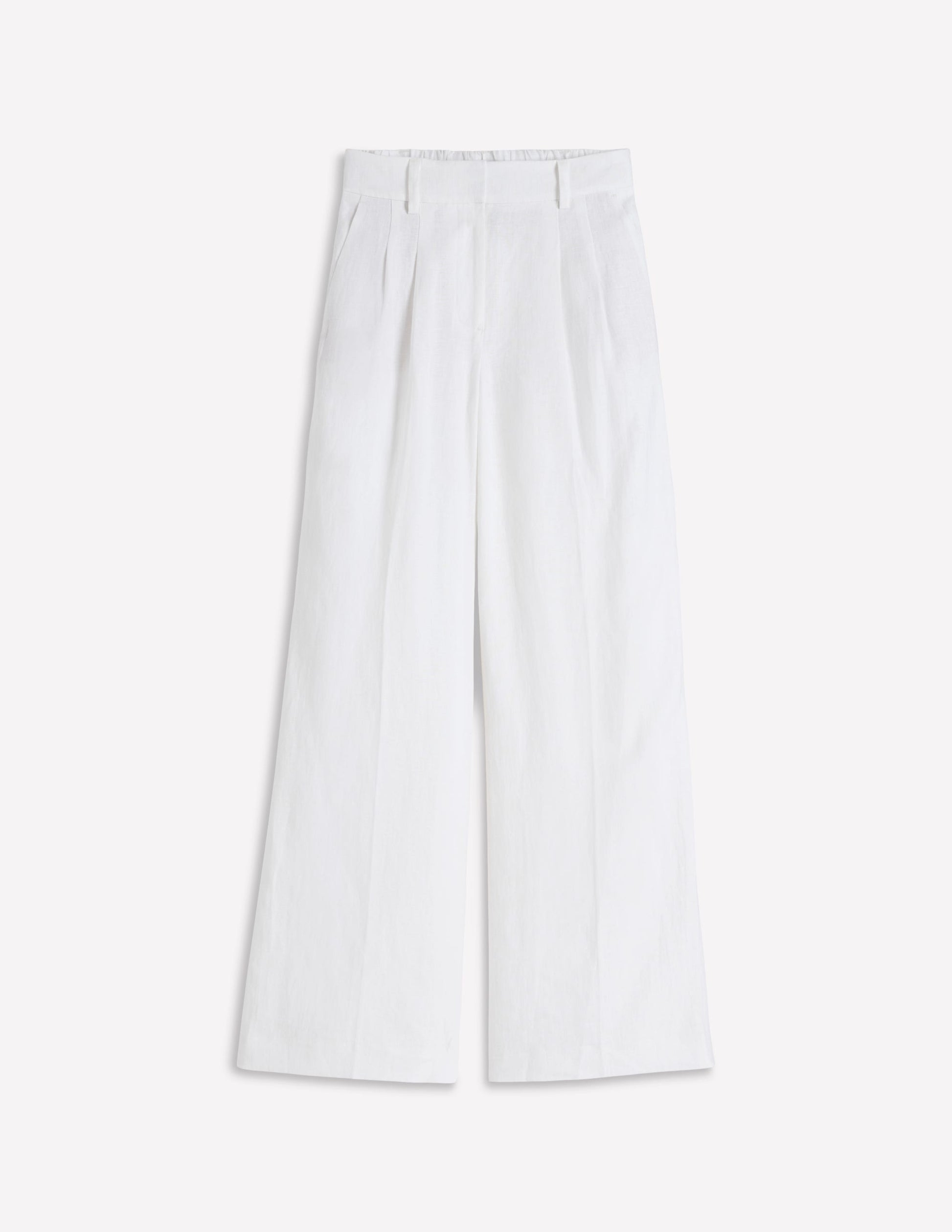 Kensington Linen Trousers-White-7