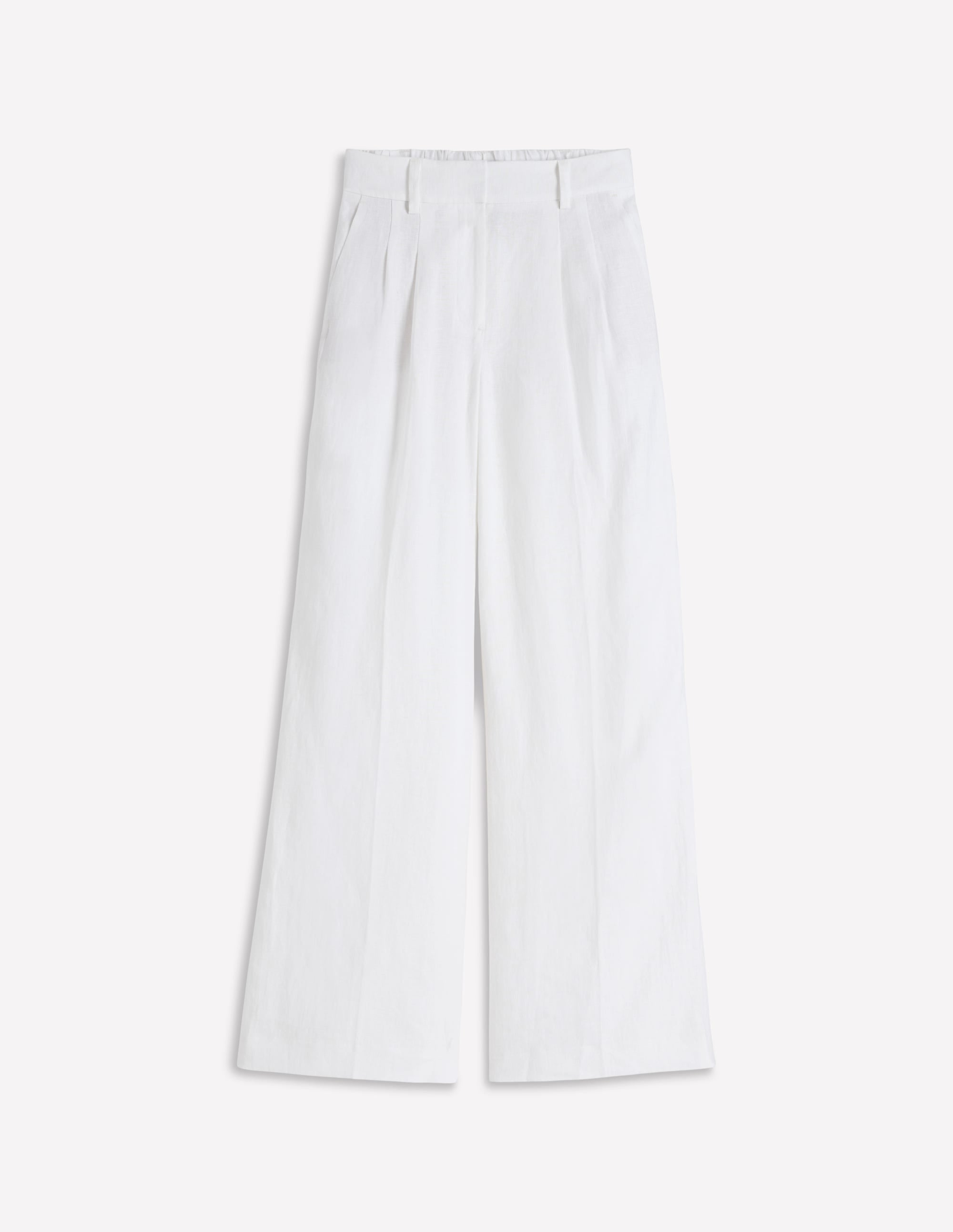 Kensington Linen Trousers-White - Image 7
